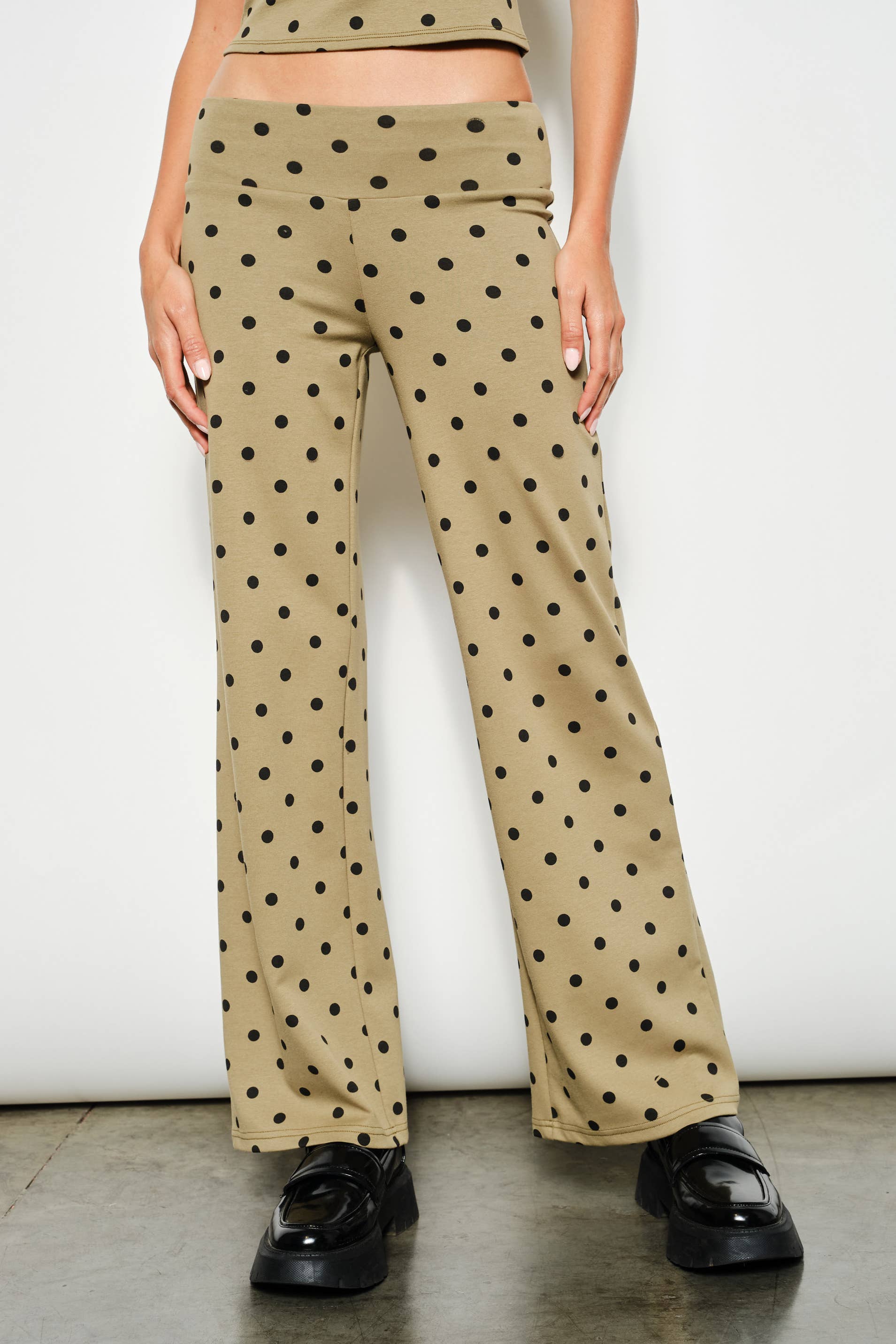 DUKE POLKA DOT FOLDOVER PANTS