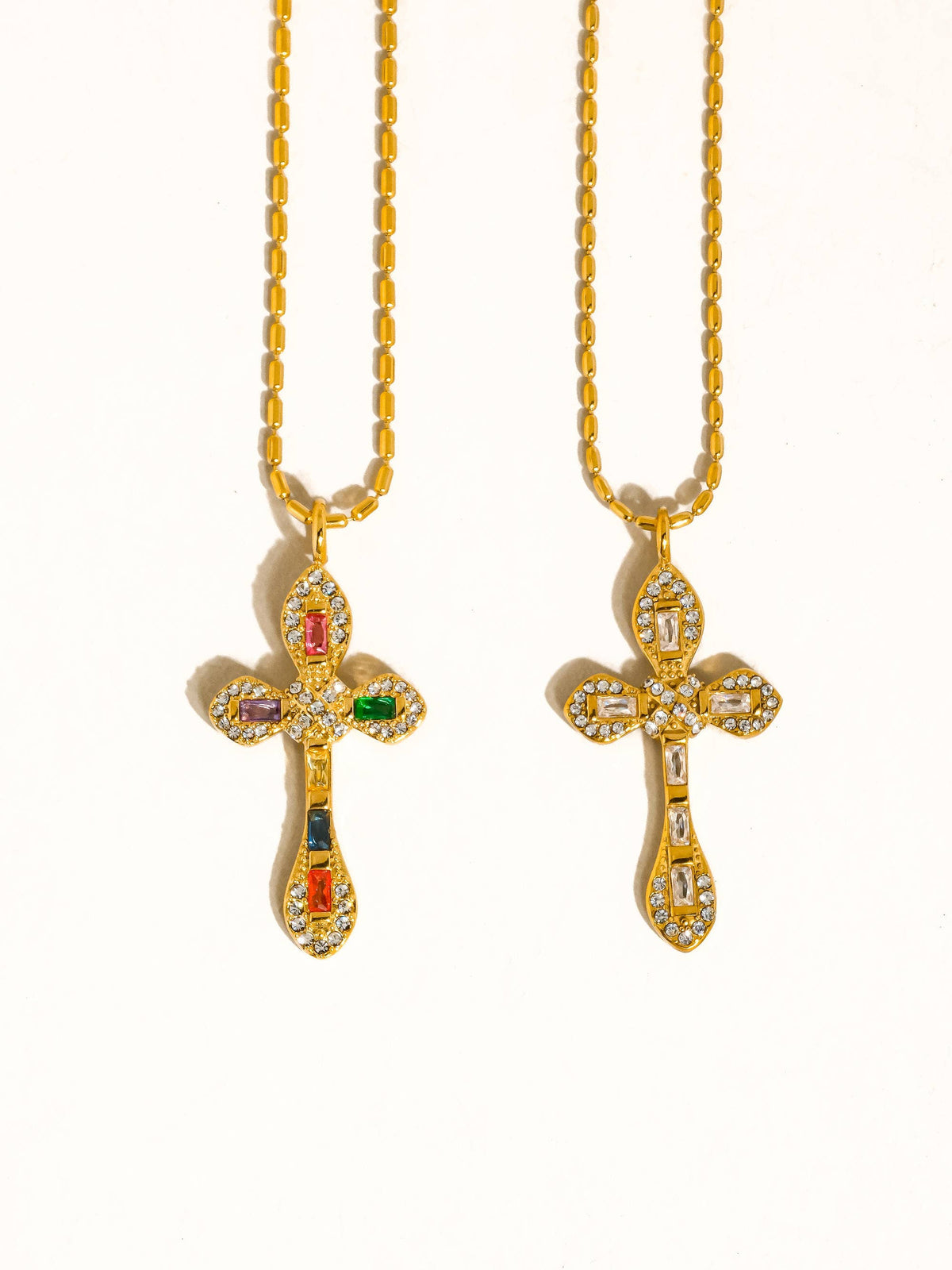 AXELLE CROSS NECKLACE