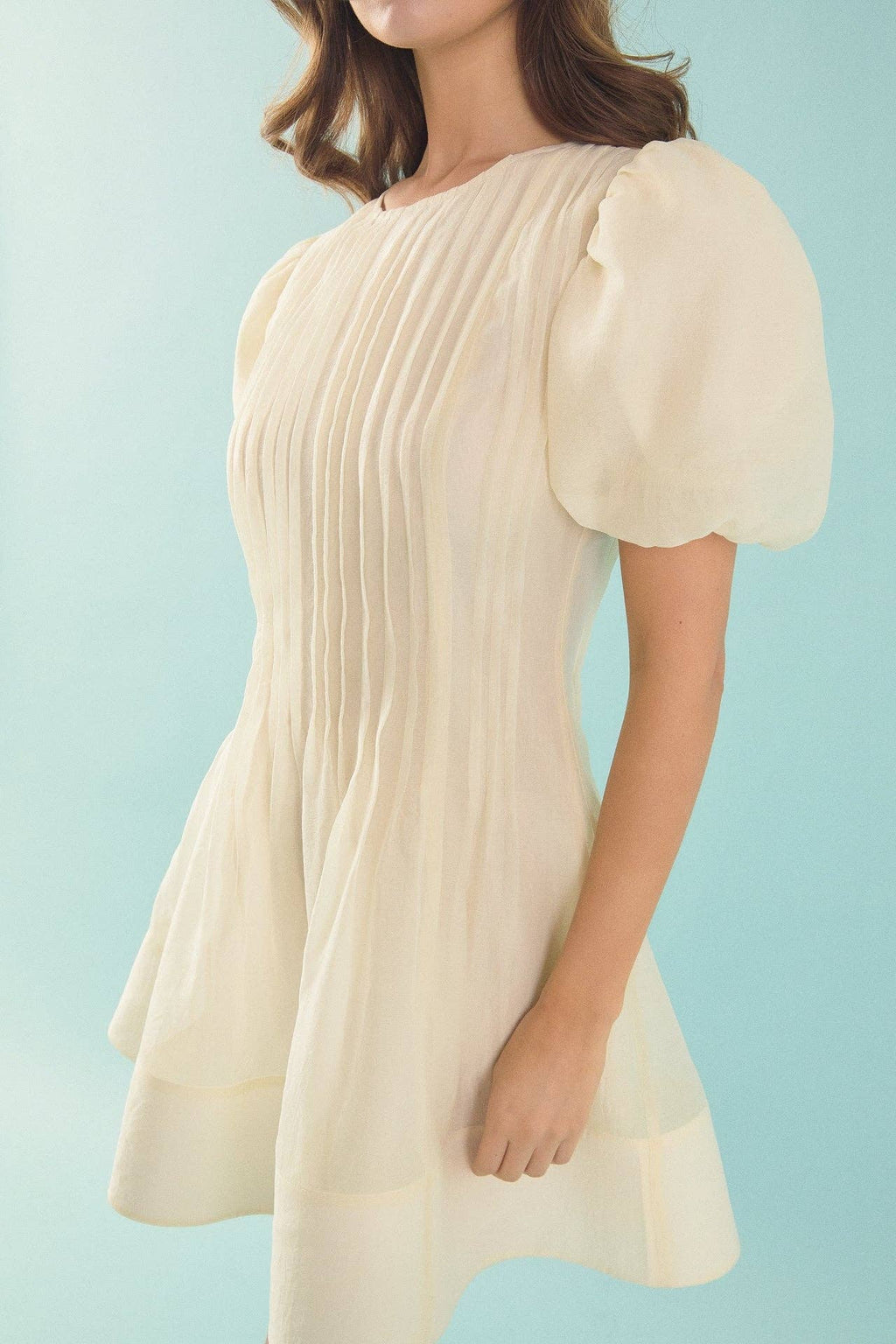 BRIDGET PINTUCK MINI DRESS