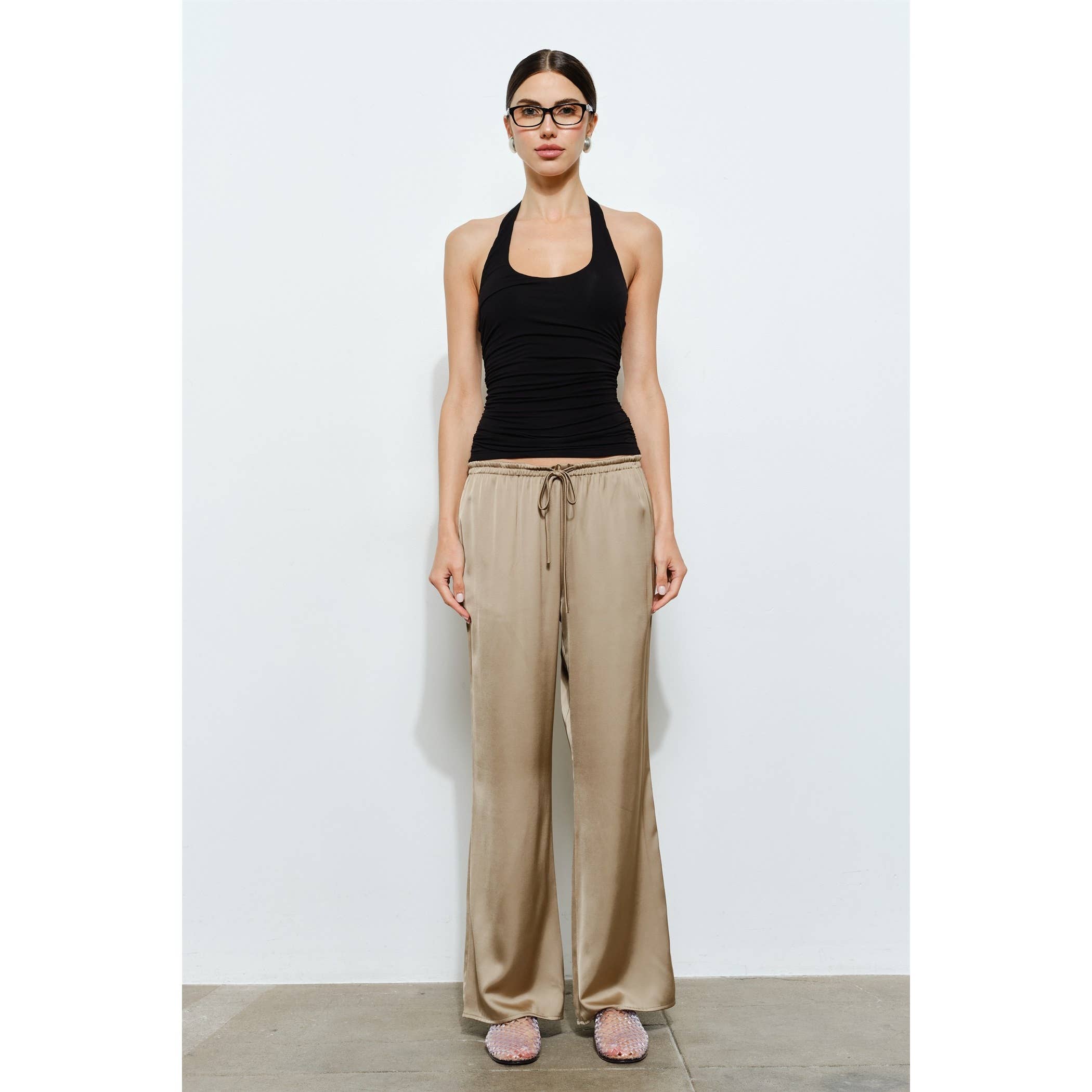Helena Ruched Halter Top
