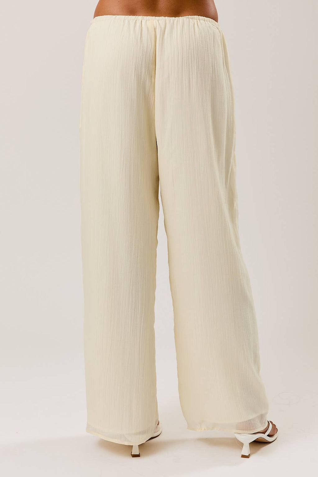 MID RISE WIDE LONG PANTS