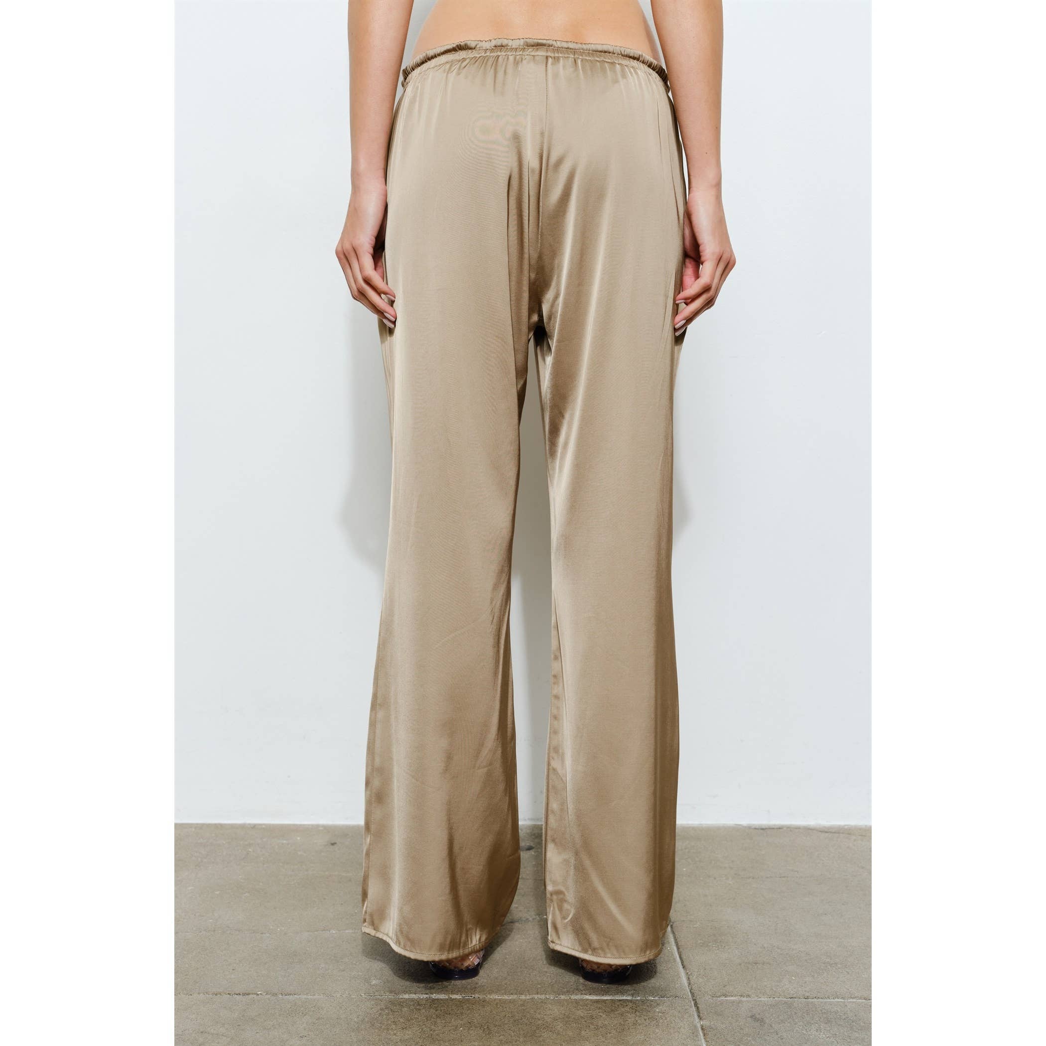 Cordelia Satin Drawstring Lounge Pants
