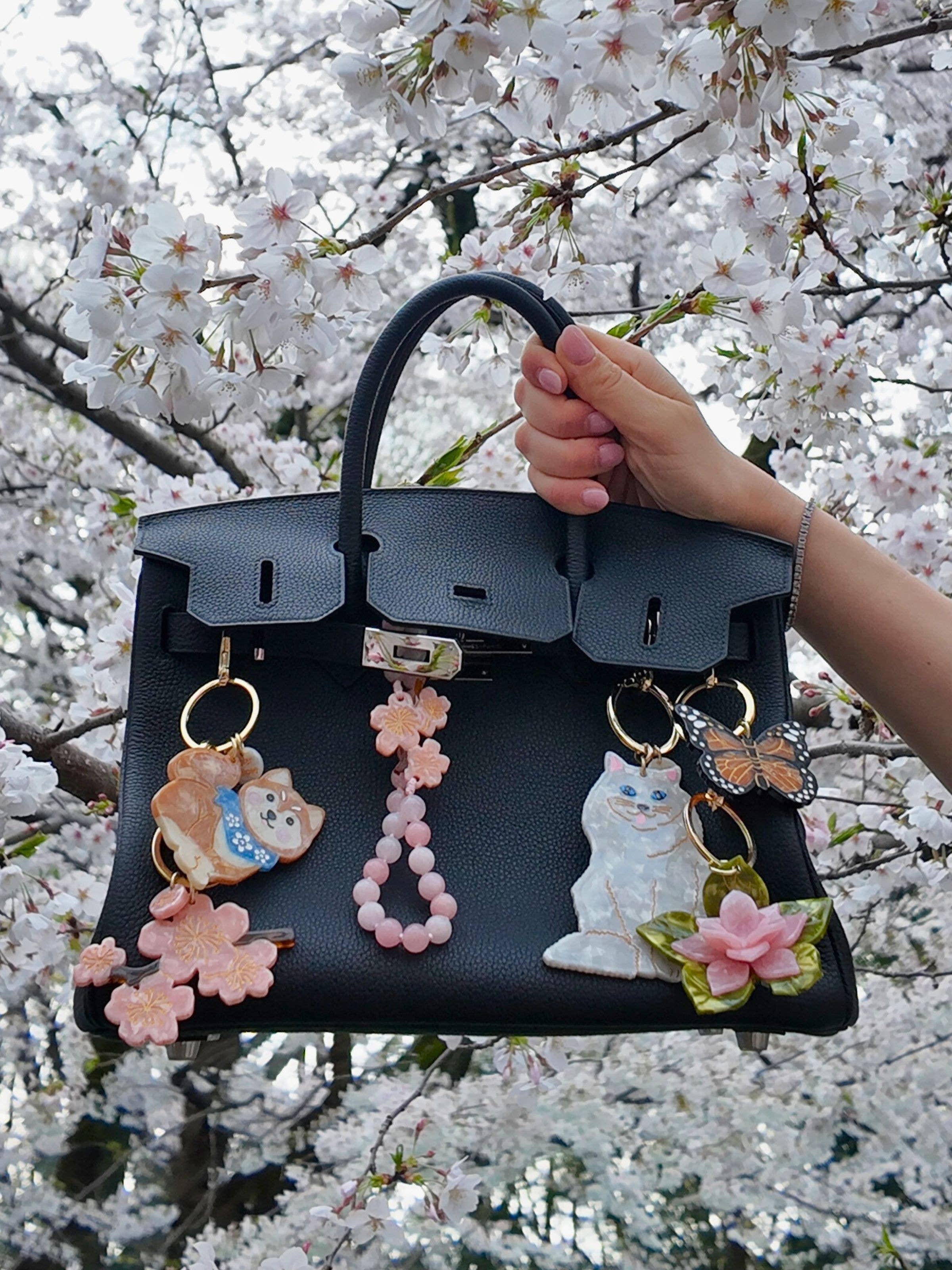 Monarch Butterfly Bag Charm + Keychain