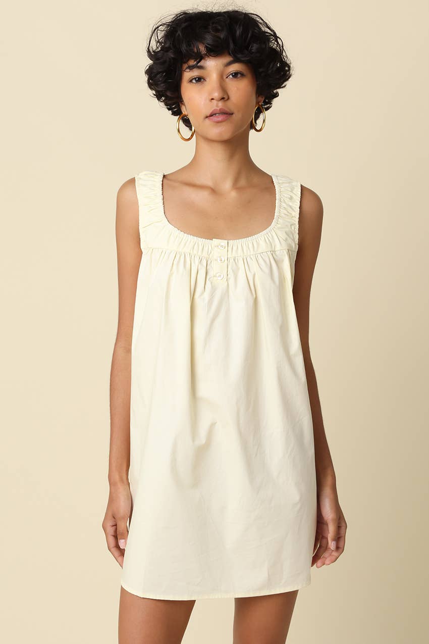 FFINN COTTON SWING MINI DRESS