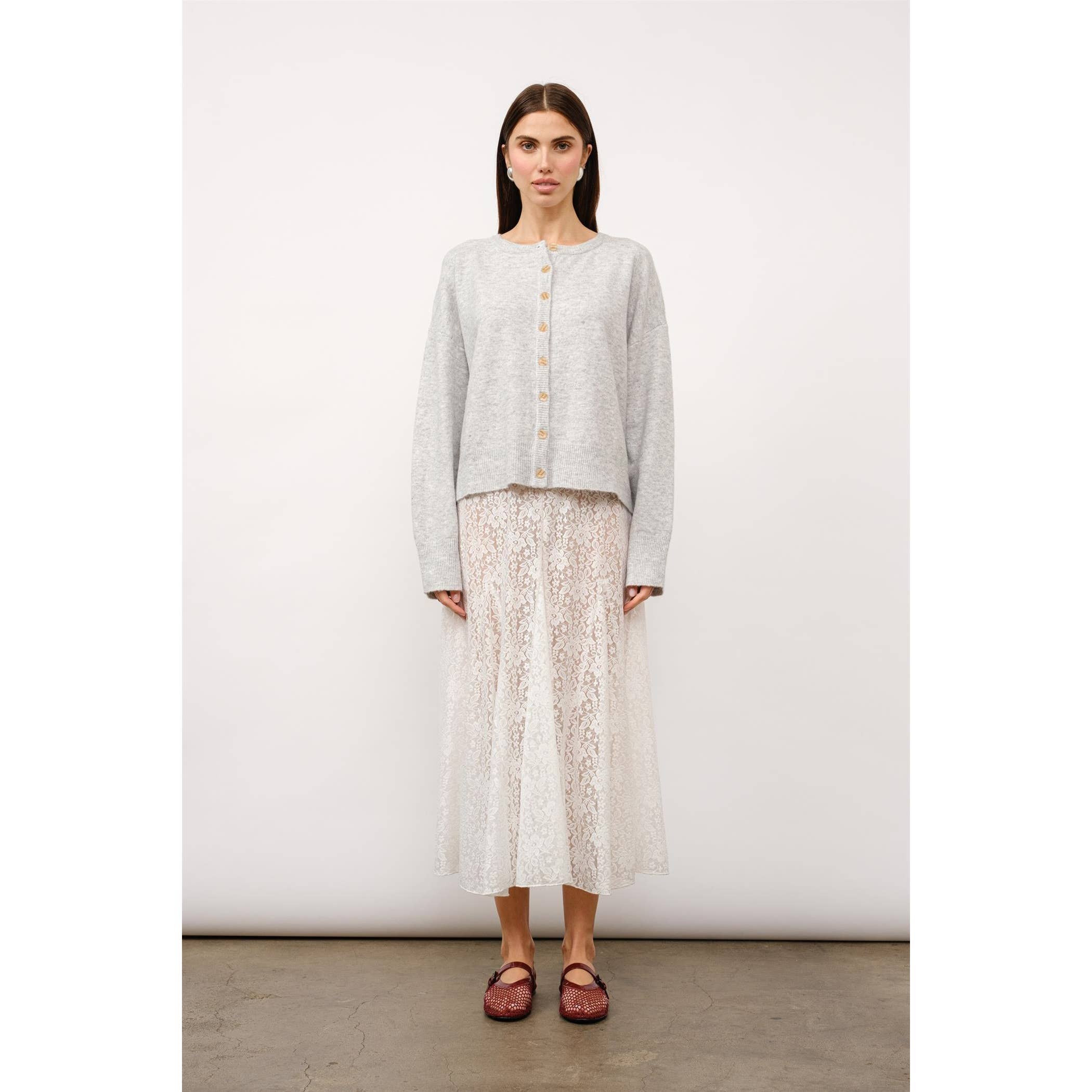 Merit Everyday Cardigan in Heather Grey