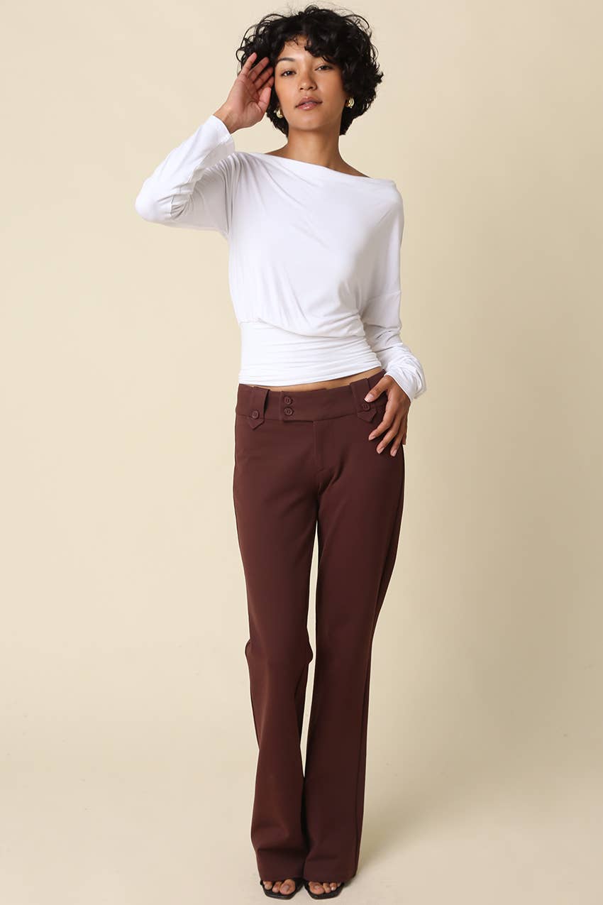 HELEN DRAPED WAIST TOP