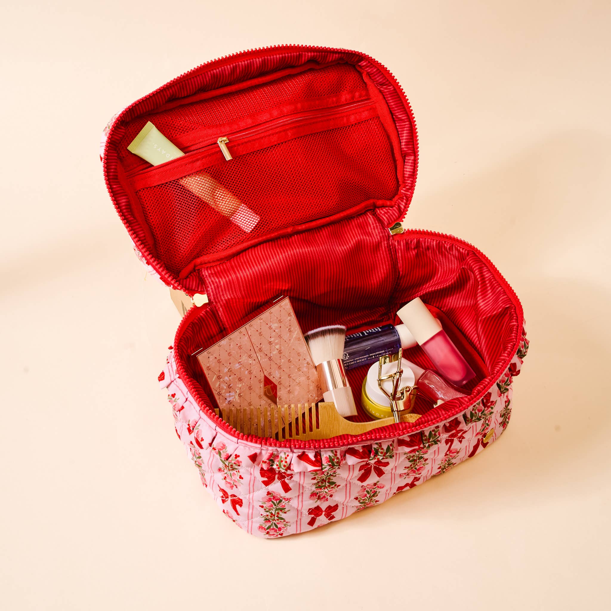 Quilted Cosmetic Bag-Oh So Merry
