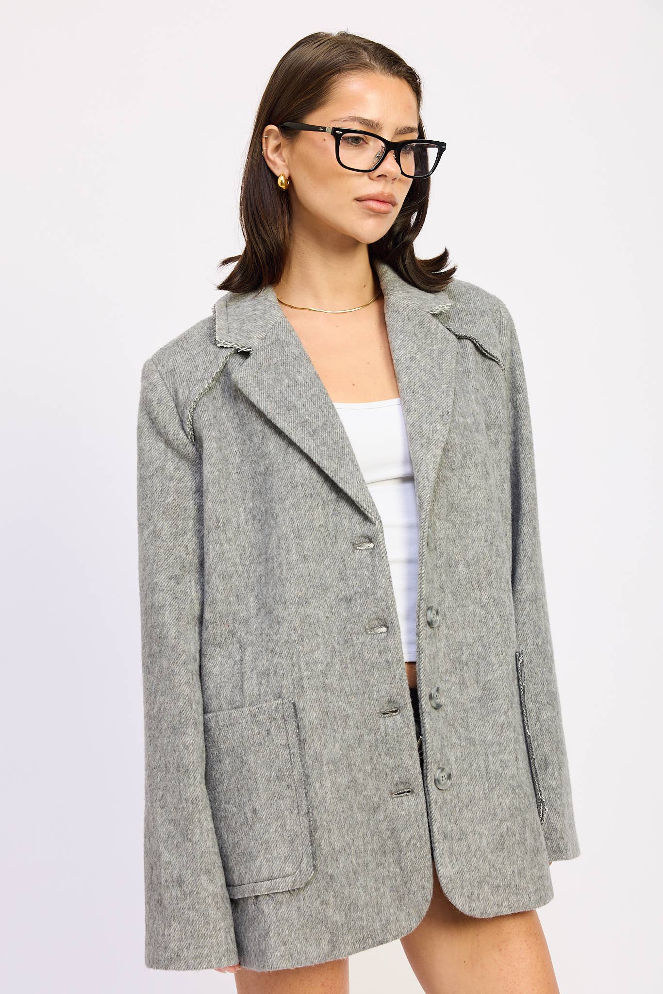 Oversized Coat with Pockets