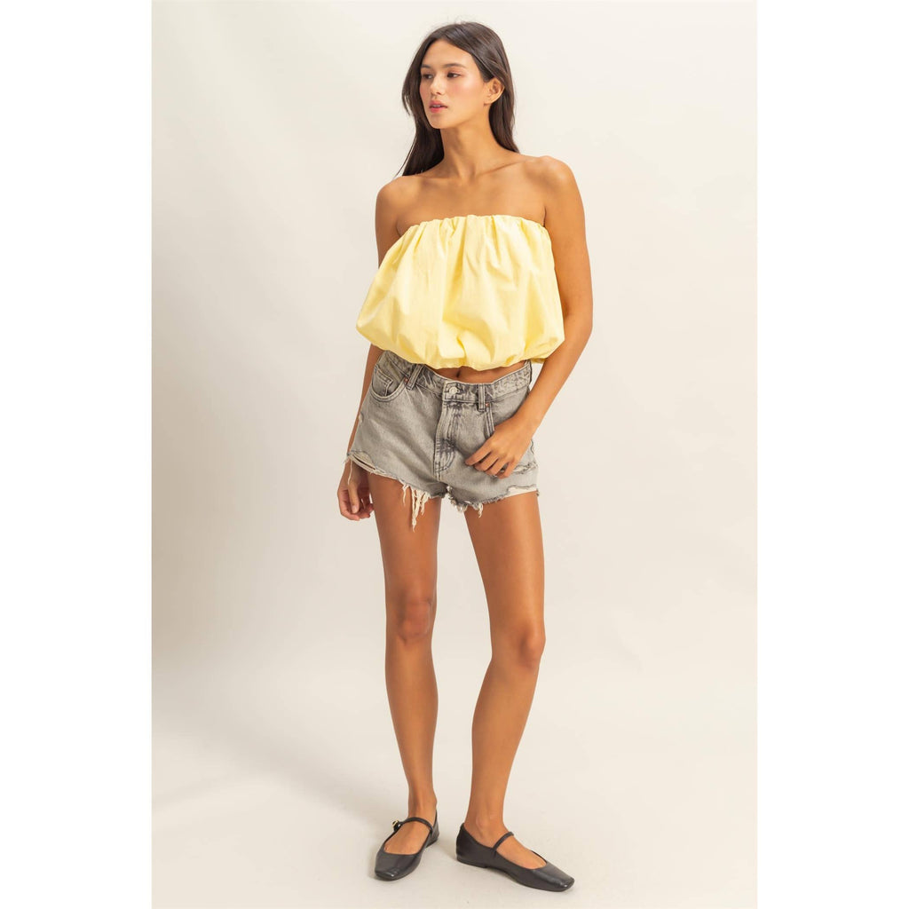 Strapless Bubble Top
