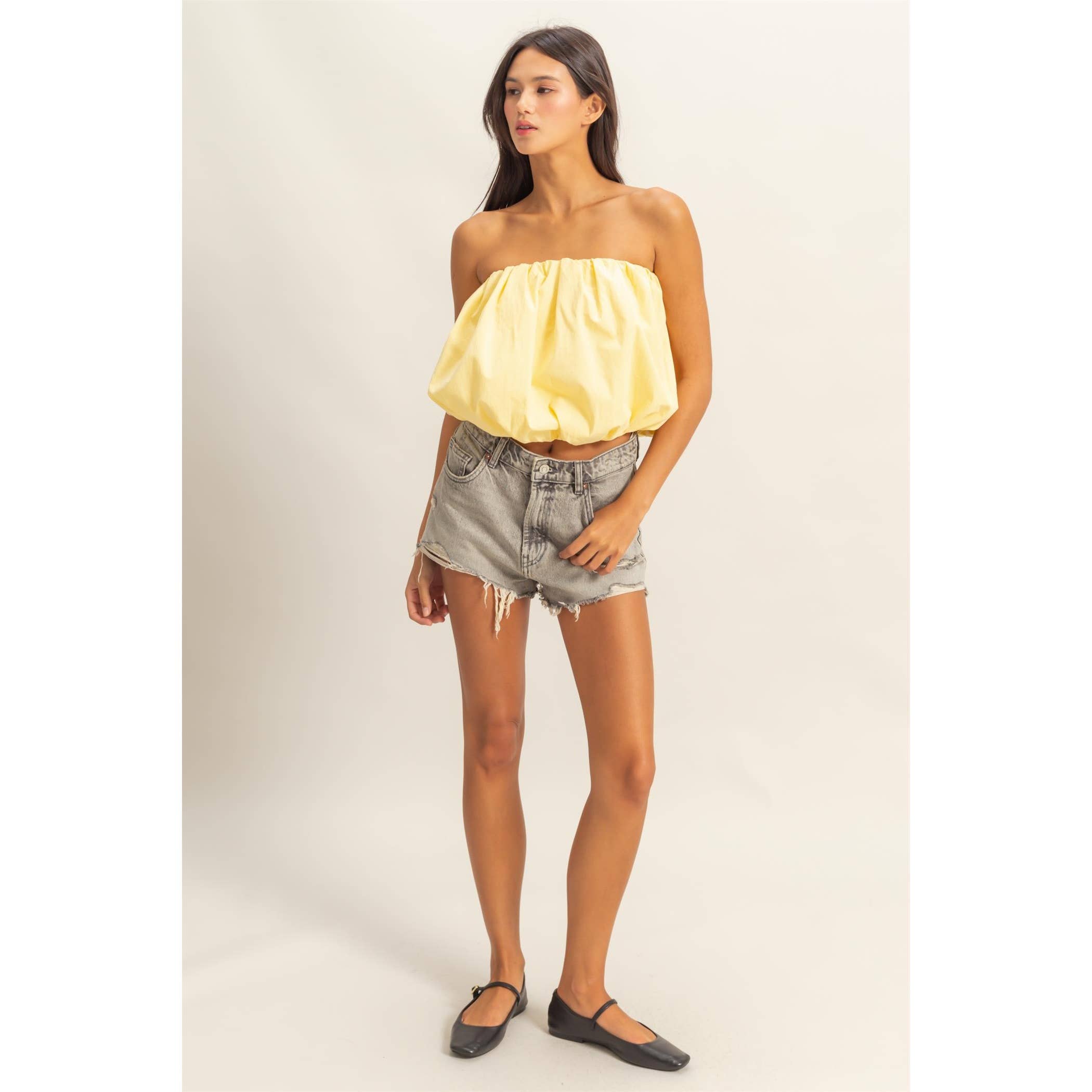 Strapless Bubble Top