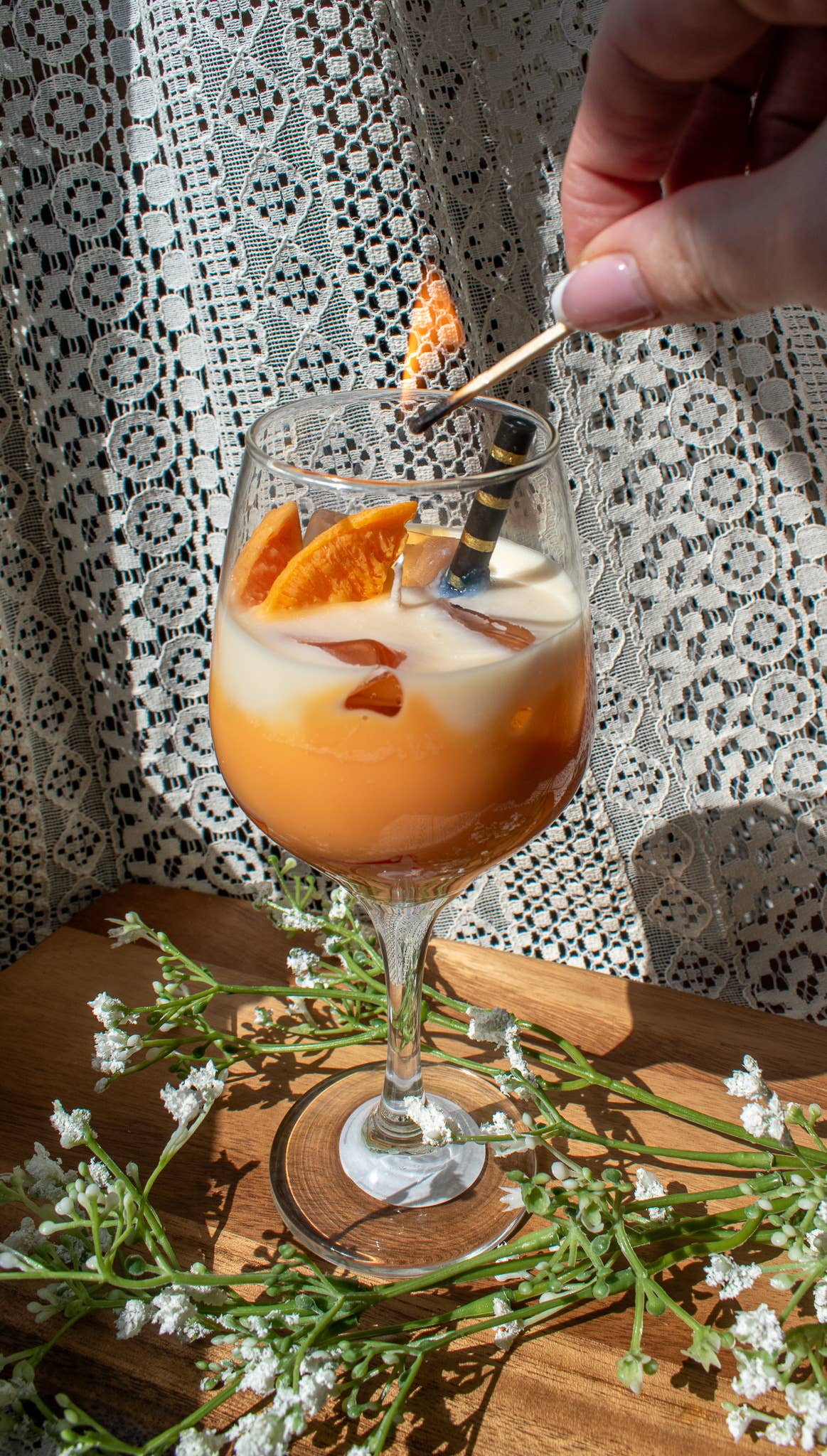 Aperol Spritz Soy Blend Candle - Hand Poured in Small Batch 