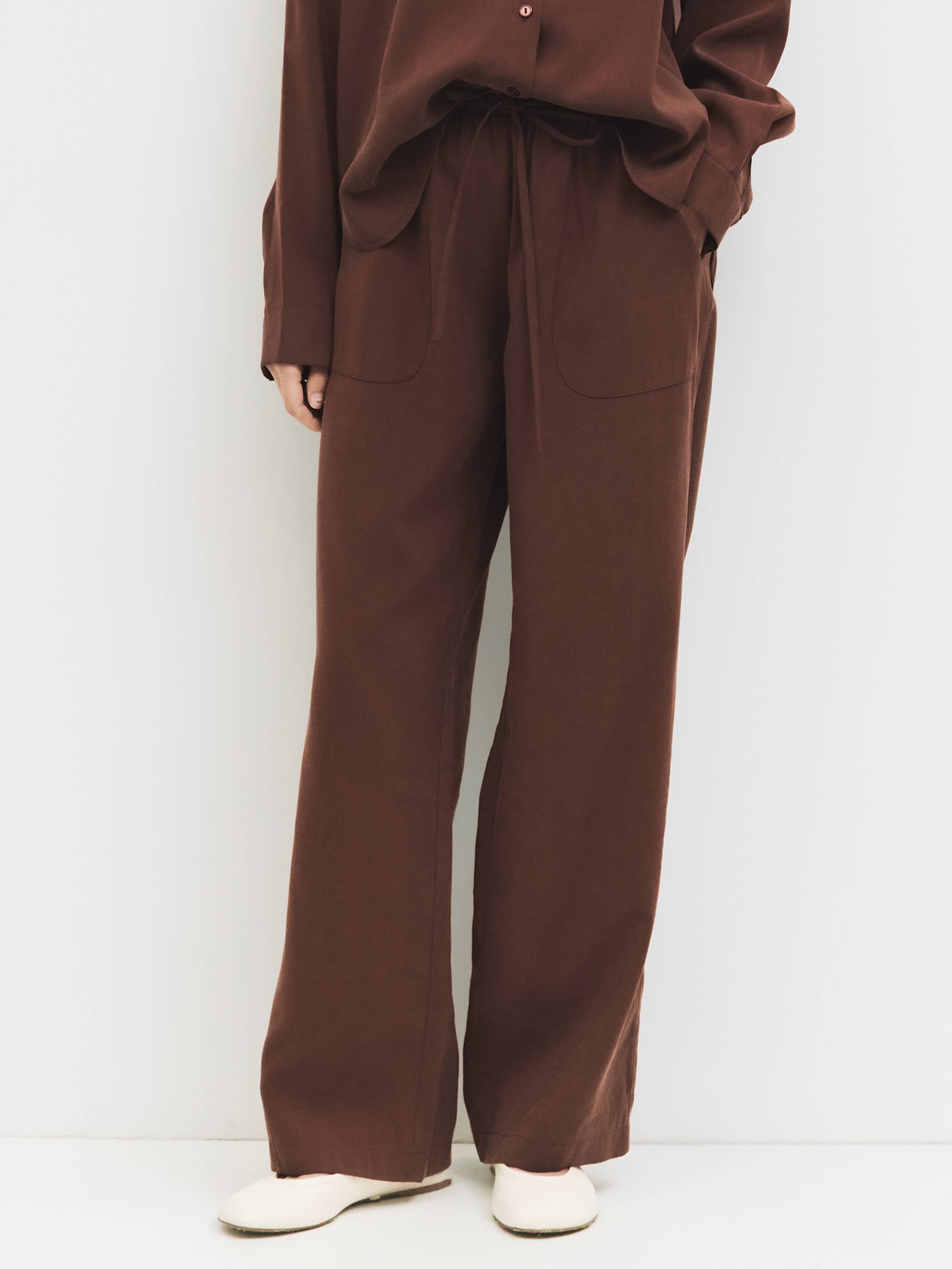 The Ellis Pants | Brushed Straight Leg Pants