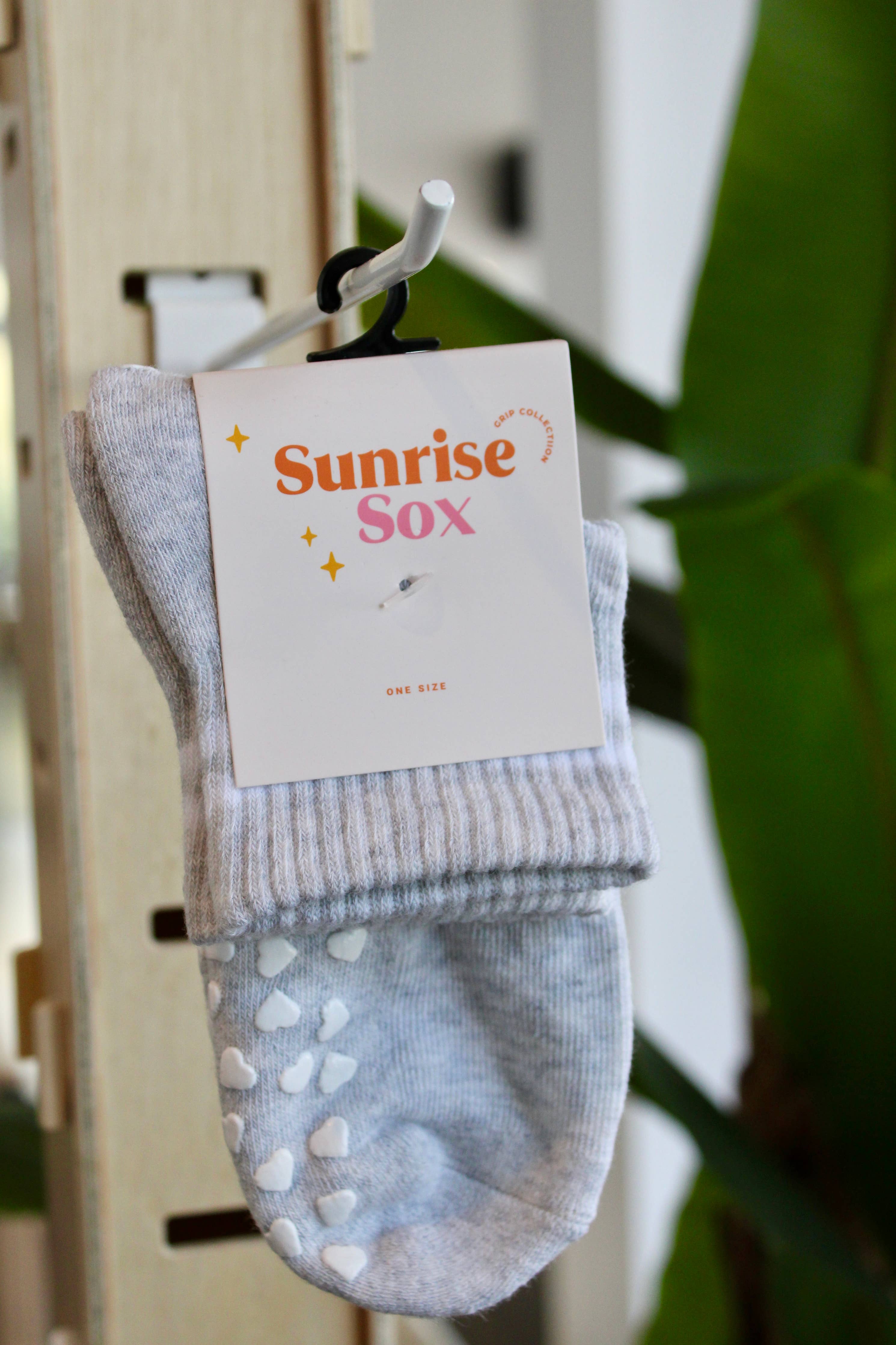 Athletic Gray Grip Sox