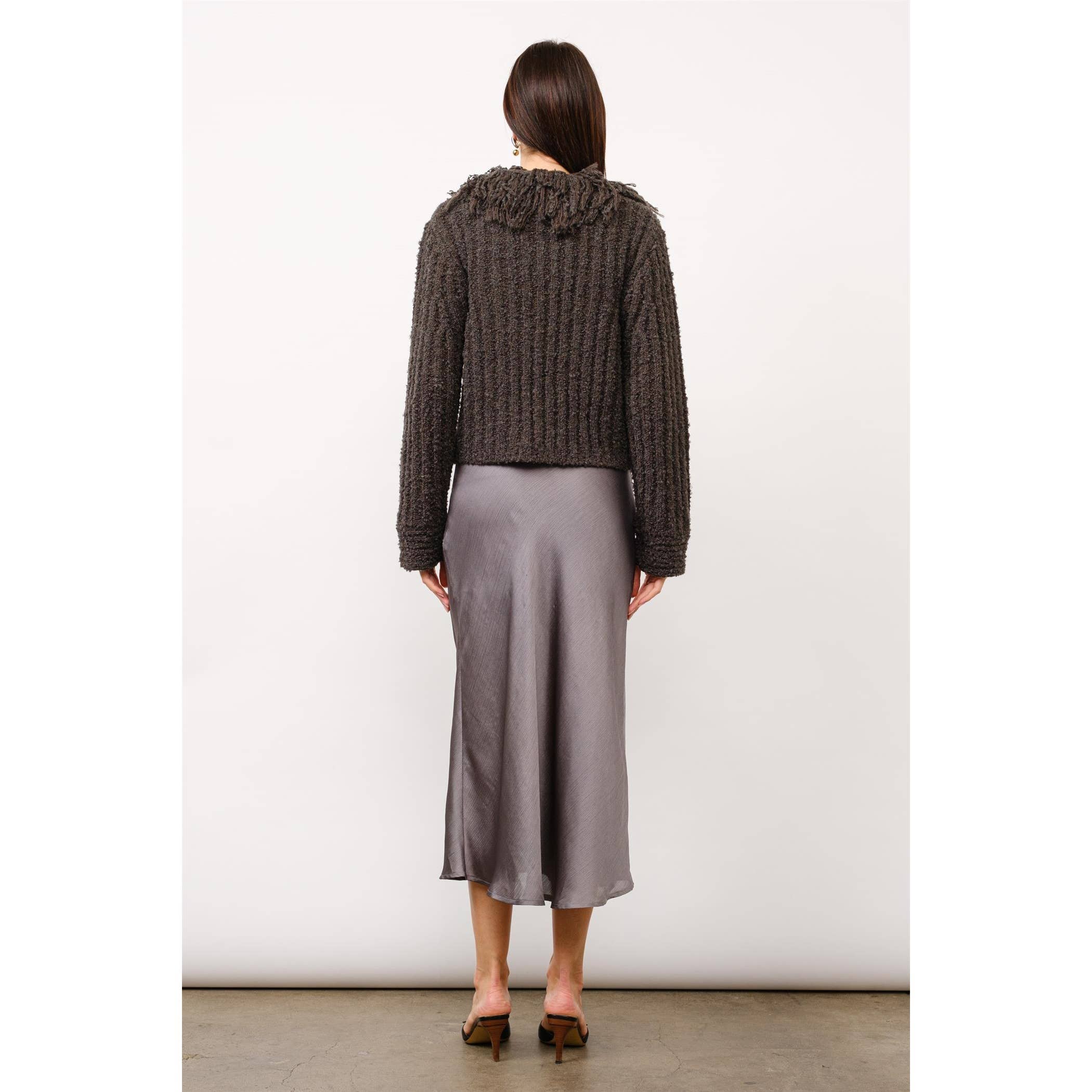 Madelyn Fringe Sweater Cropped Cardigan