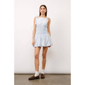 Holland Smocked Waist Bubble Hem Mini Dress