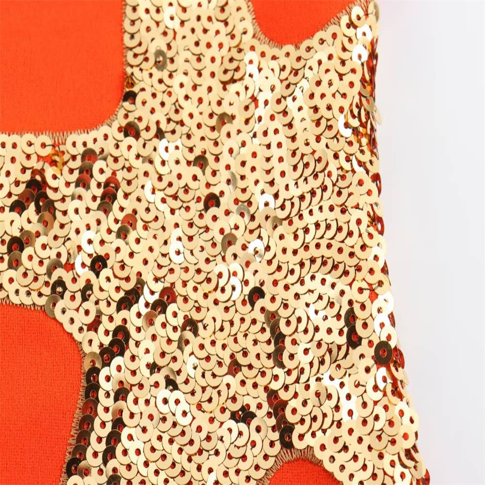 Sequin star mini dress