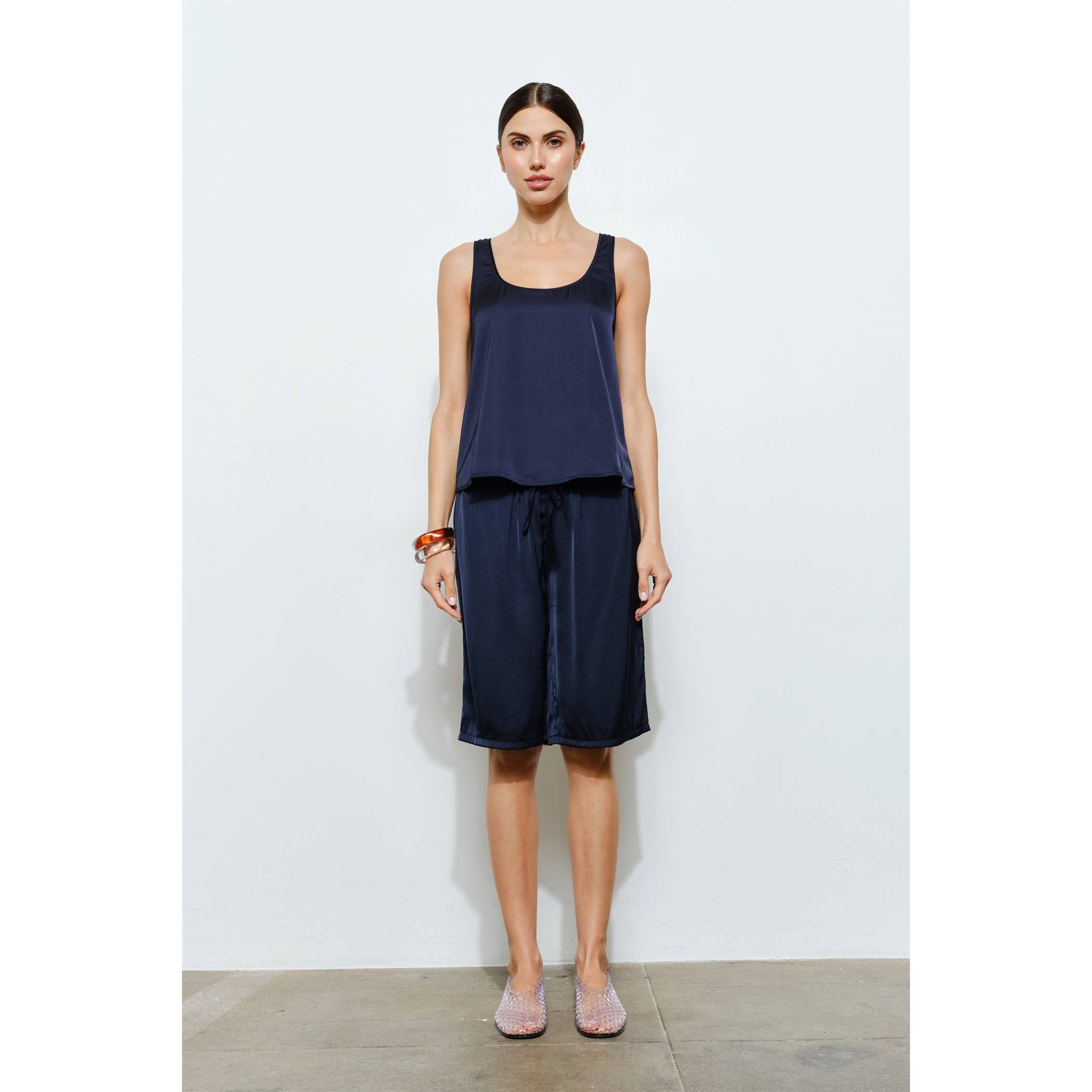 Cordova Satin Scoop Neck Tank