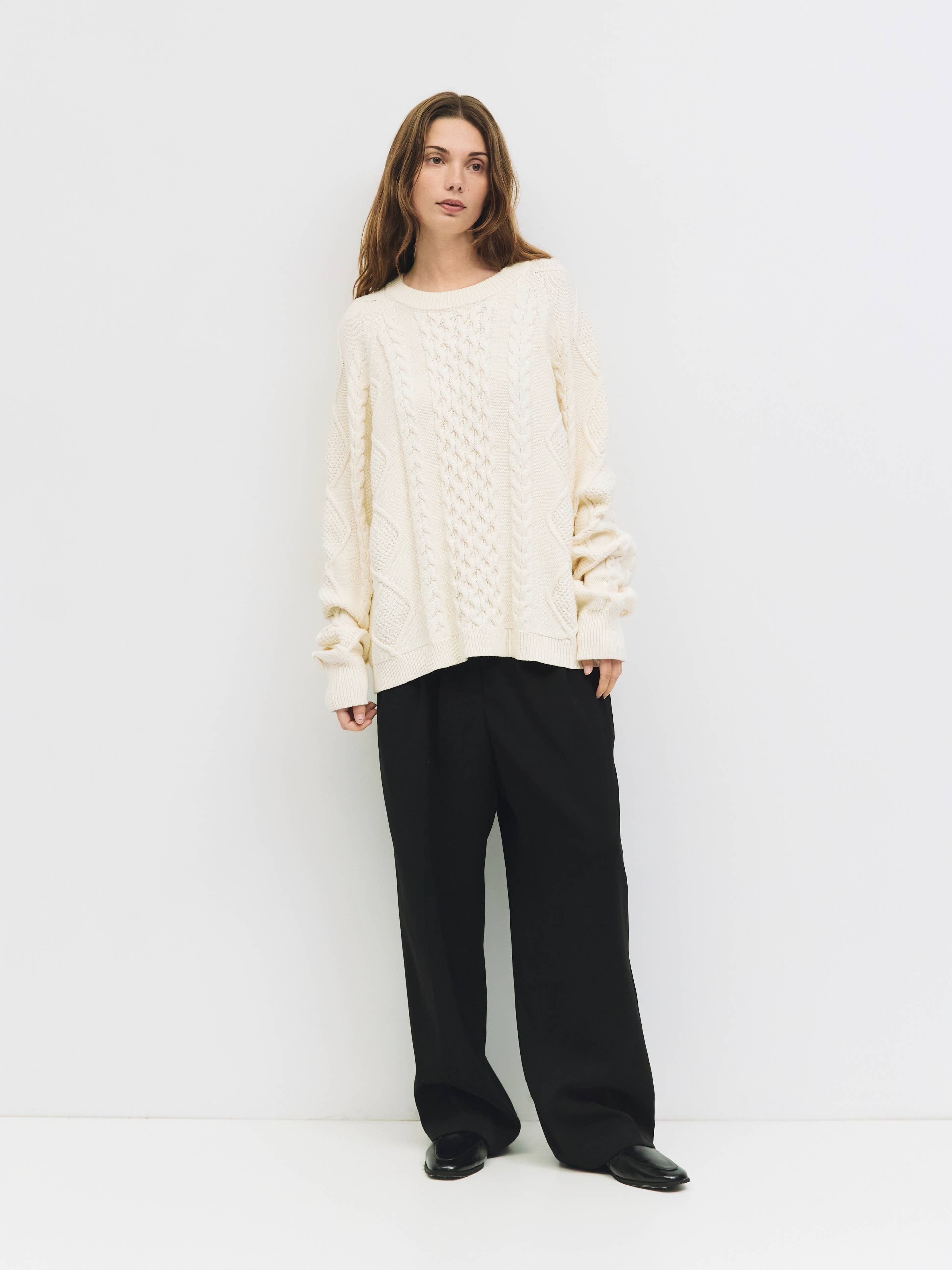 The Hallie Sweater | Women's Cable Knit Sweater