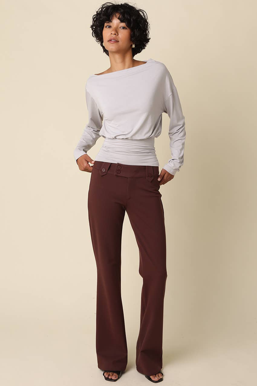 HELEN DRAPED WAIST TOP