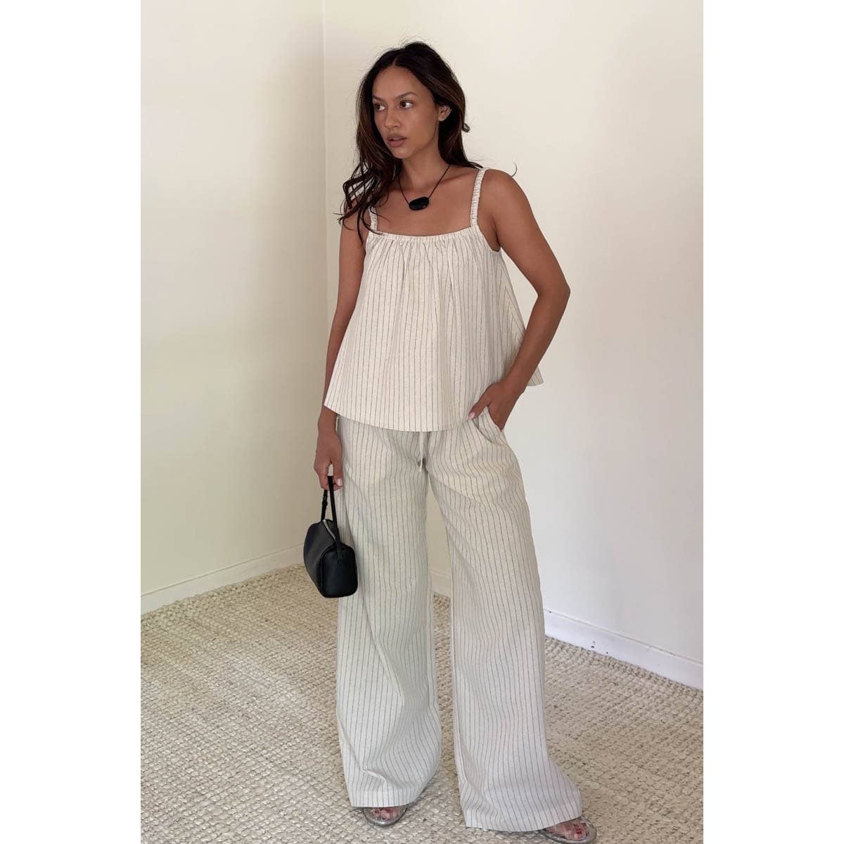 Linen Stripe Pants