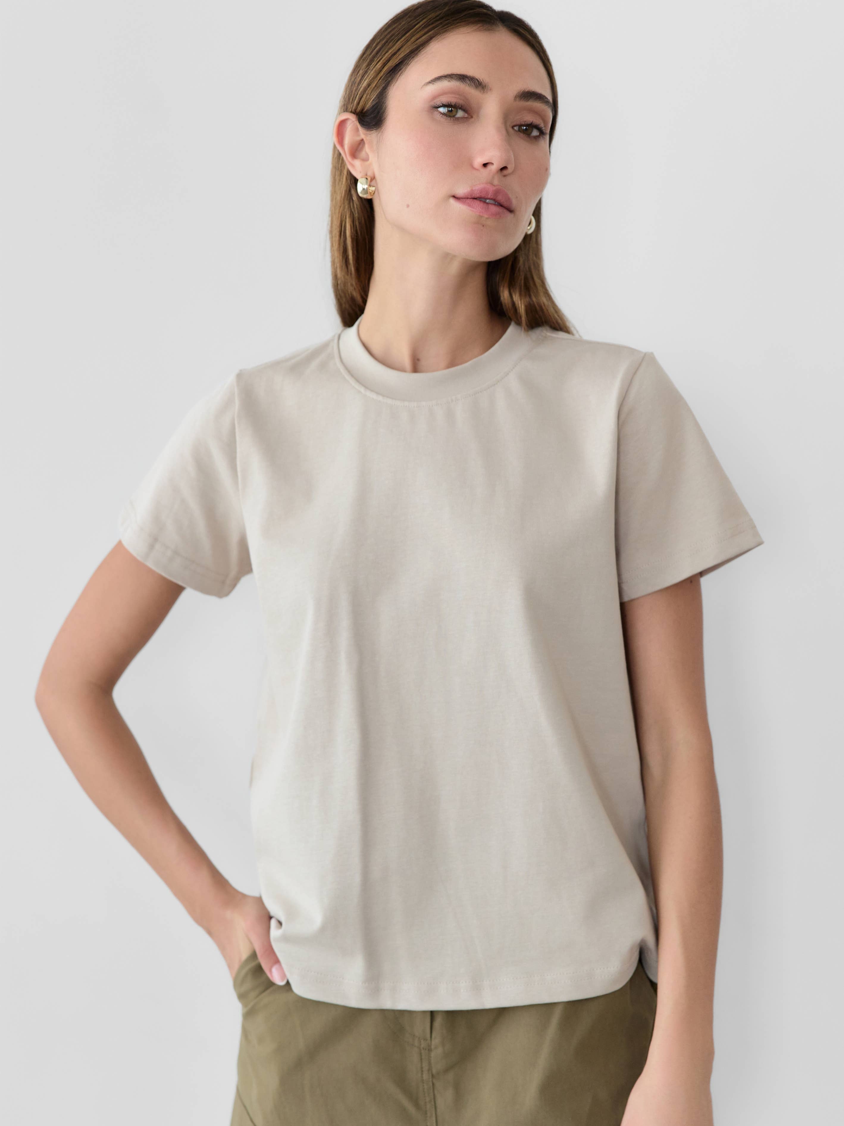 The Lanie Long Top | Casual Comfort Staple Tee