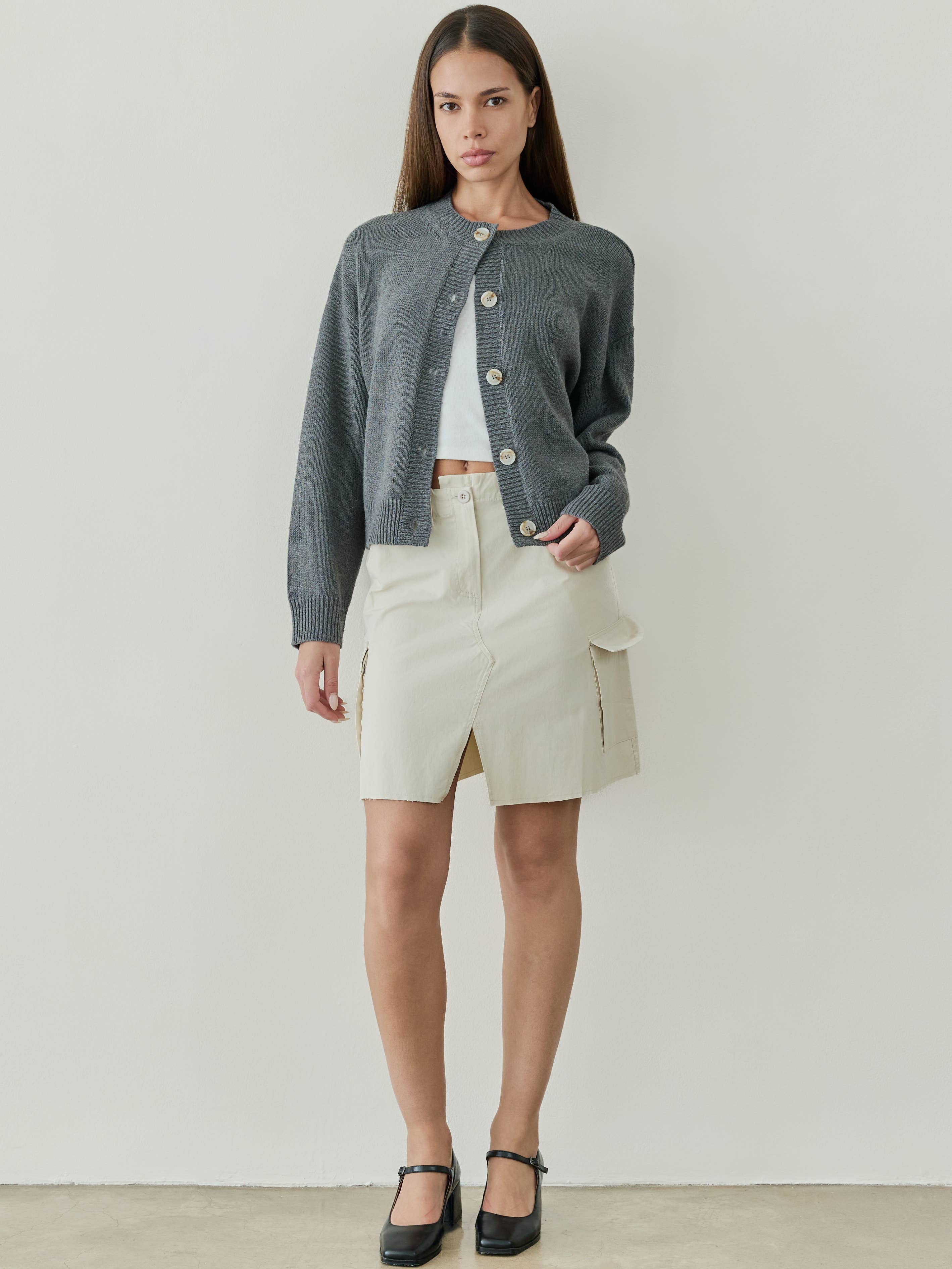The Lucy Cardigan | Boxy Fit Button-Down Cardigan