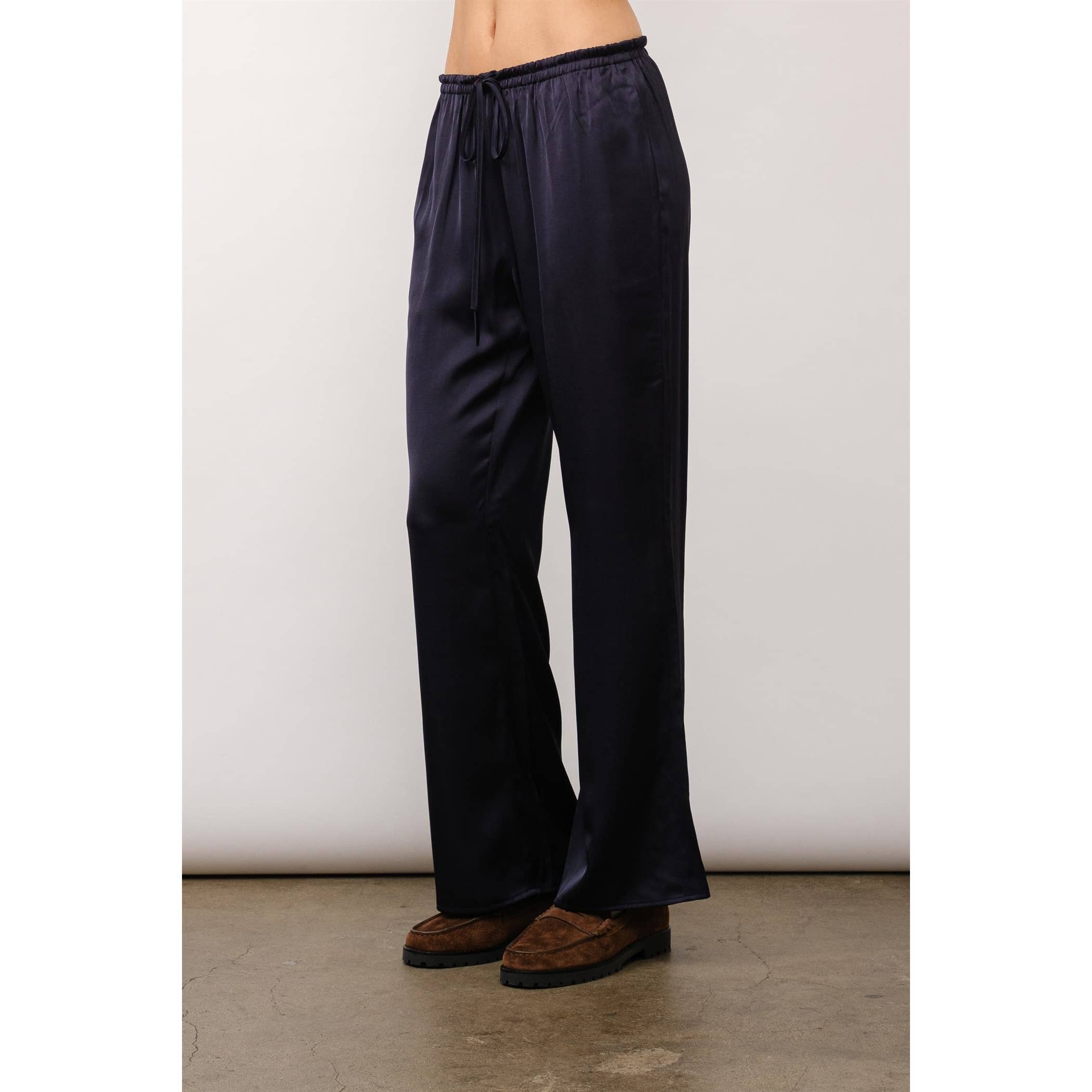 Cordelia Satin Drawstring Lounge Pants