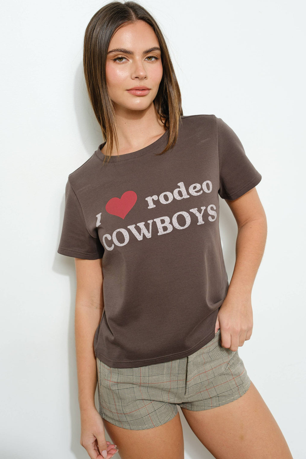 OVERSIZED HEART COWBOY TEE