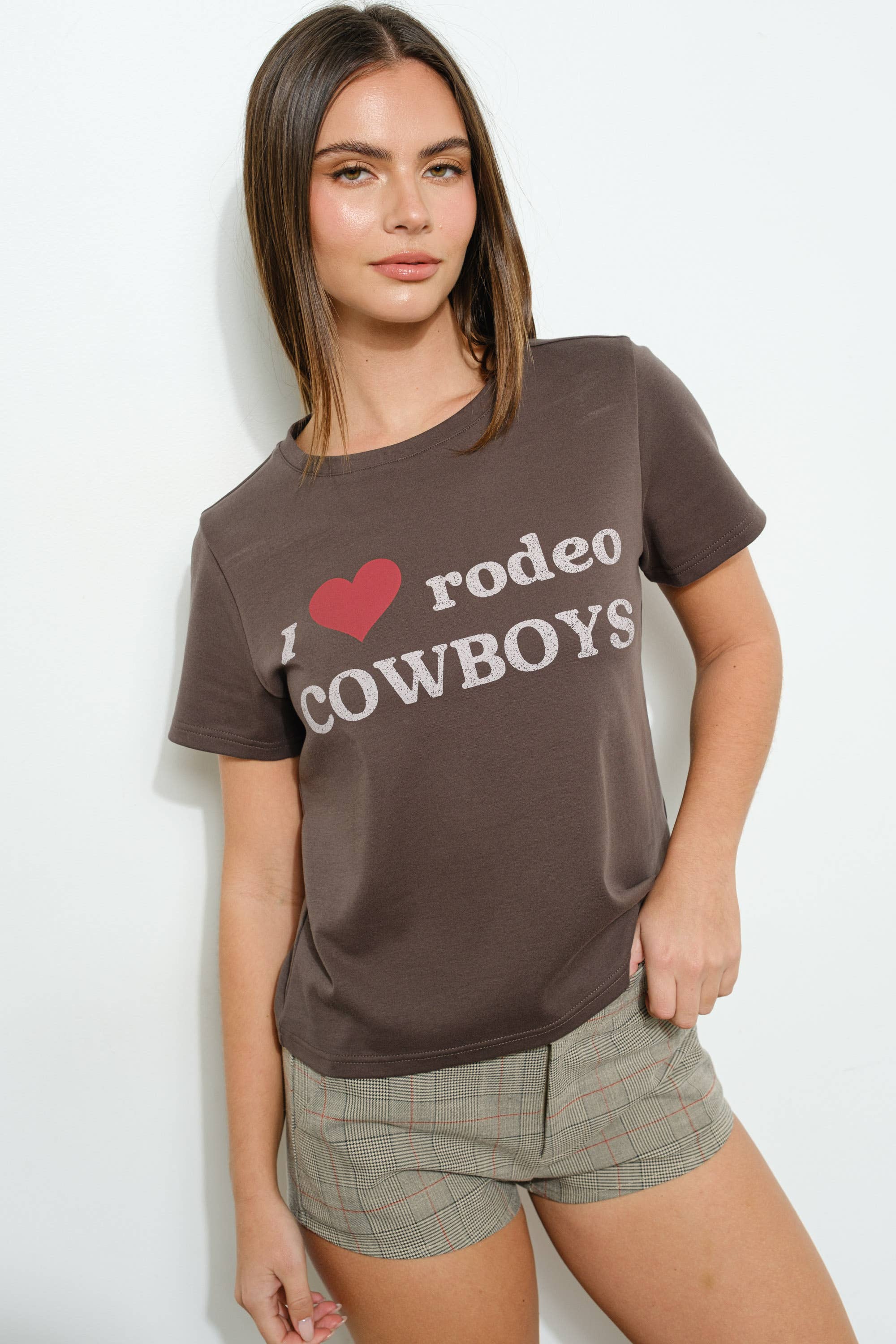 OVERSIZED HEART COWBOY TEE