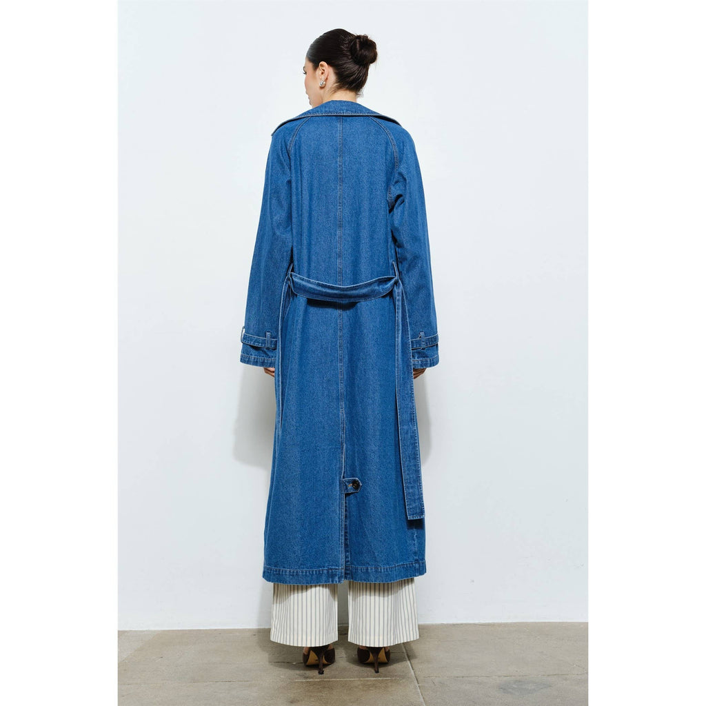 Blakely Denim Trench Coat
