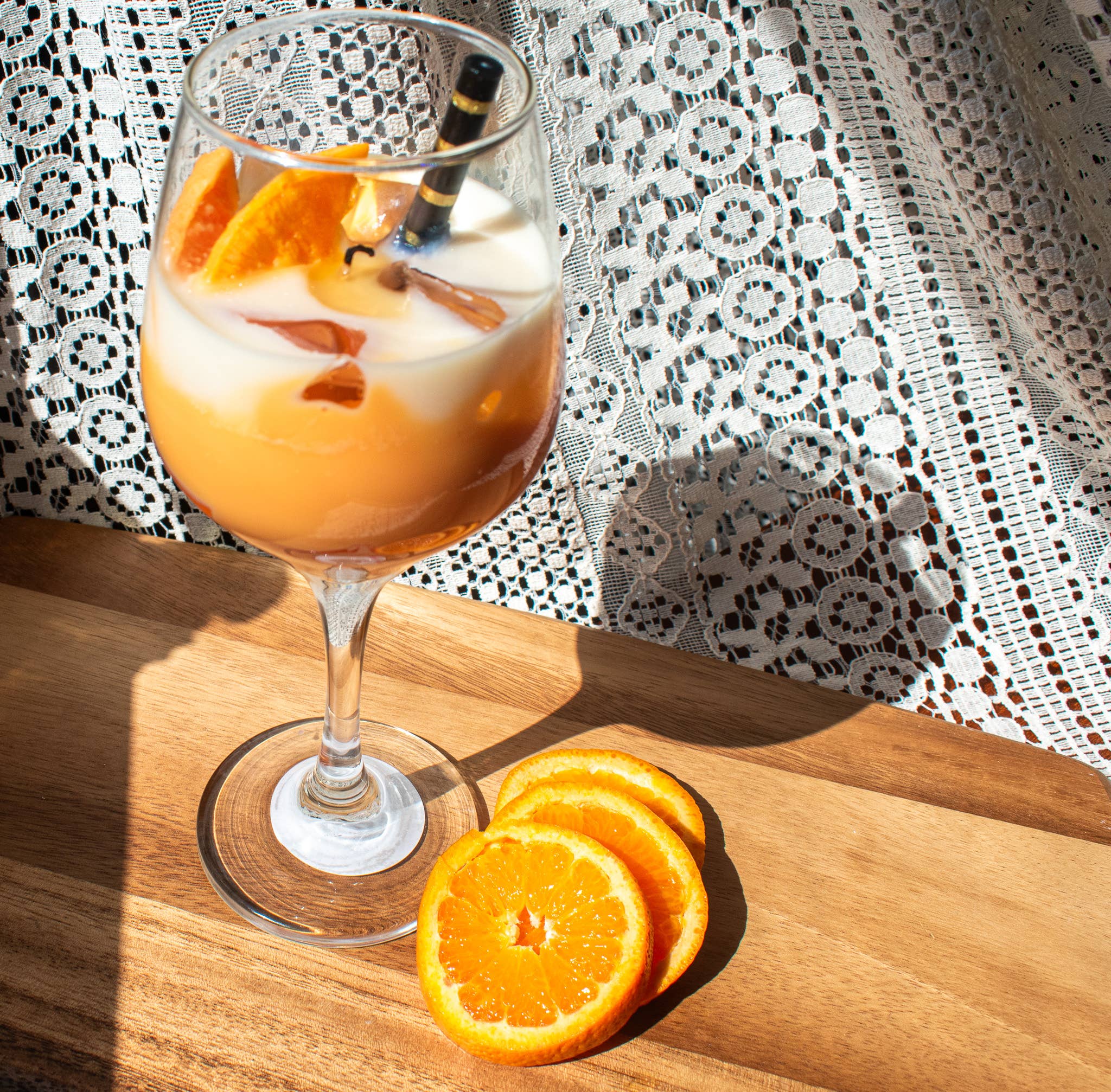 Aperol Spritz Soy Blend Candle - Hand Poured in Small Batch 