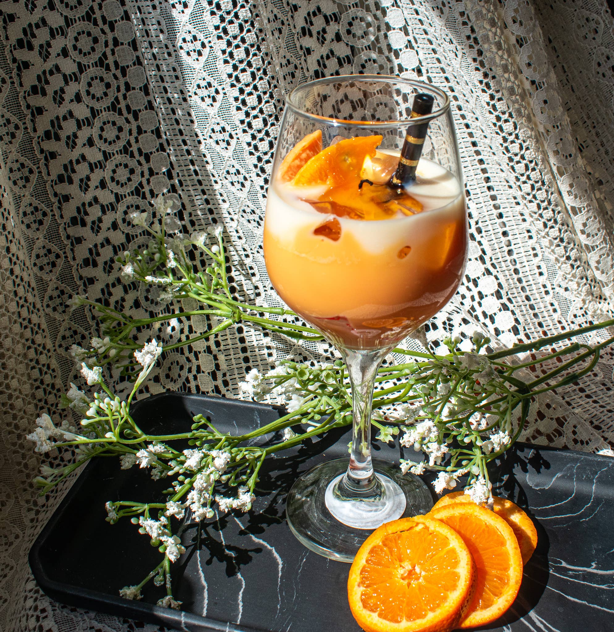 Aperol Spritz Soy Blend Candle - Hand Poured in Small Batch 