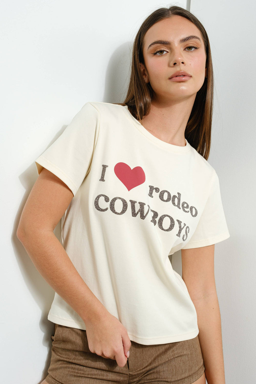 OVERSIZED HEART COWBOY TEE