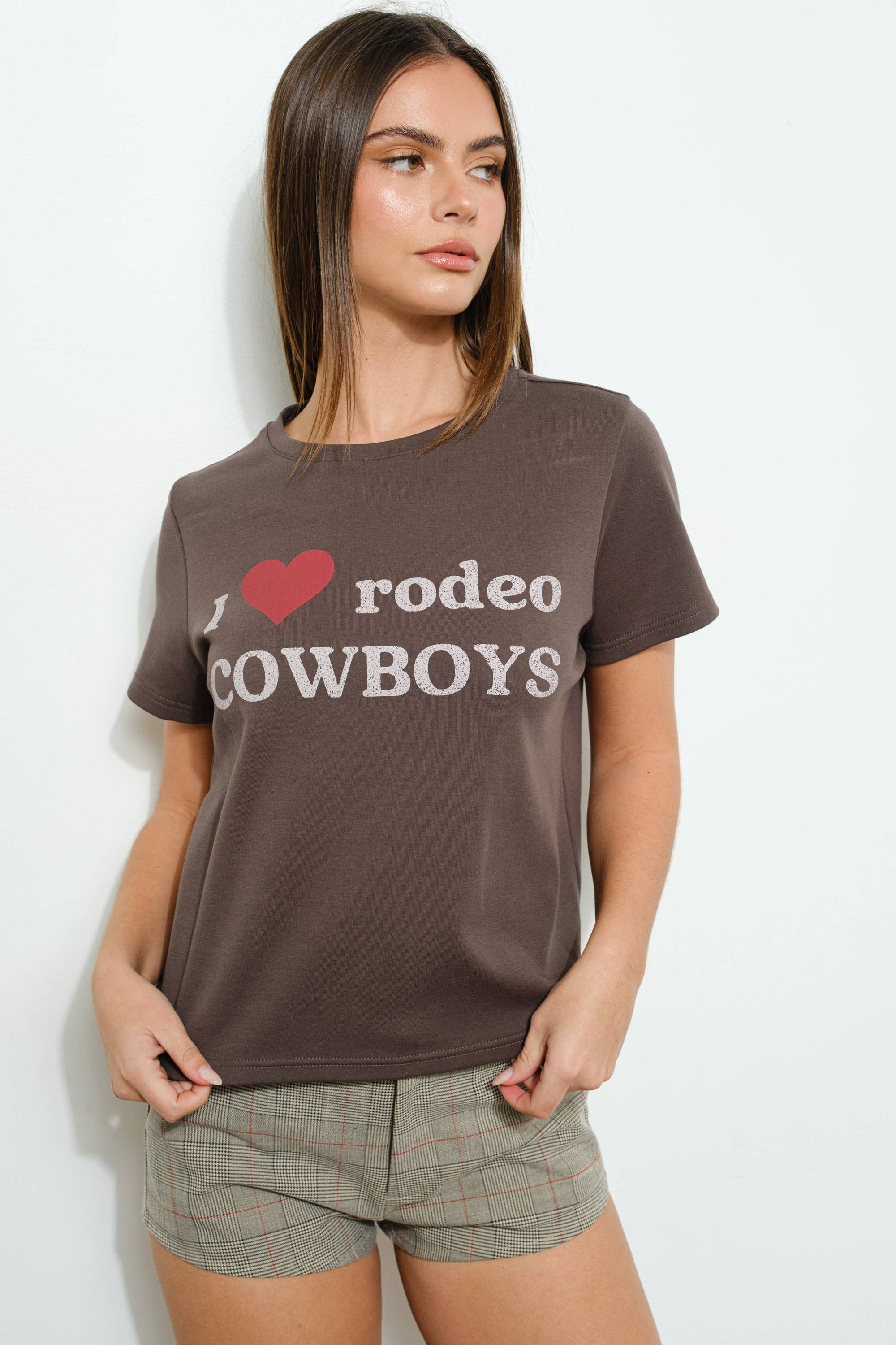 OVERSIZED HEART COWBOY TEE
