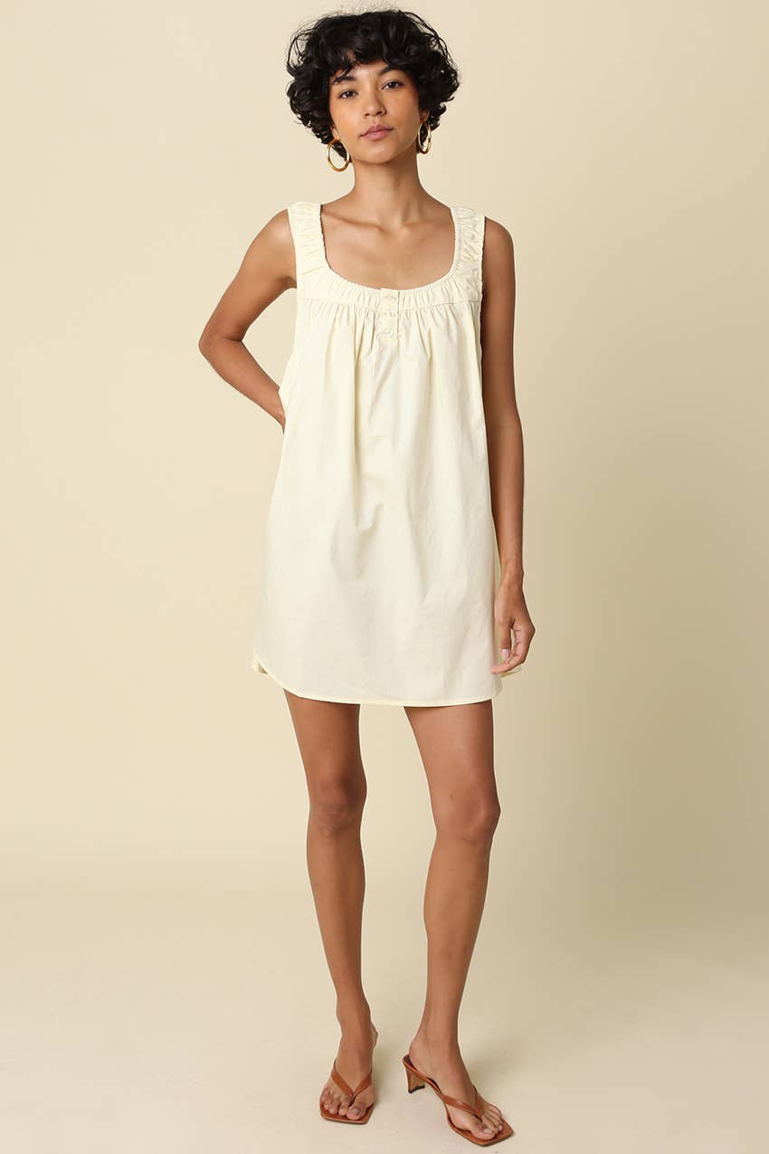 FFINN COTTON SWING MINI DRESS