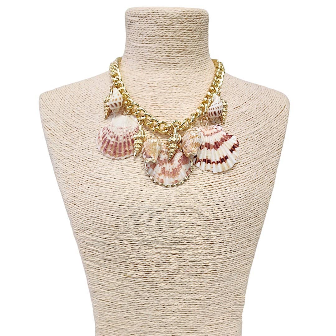 Seashell Necklace | Charm Necklace | Chain | Coastal | Beach
