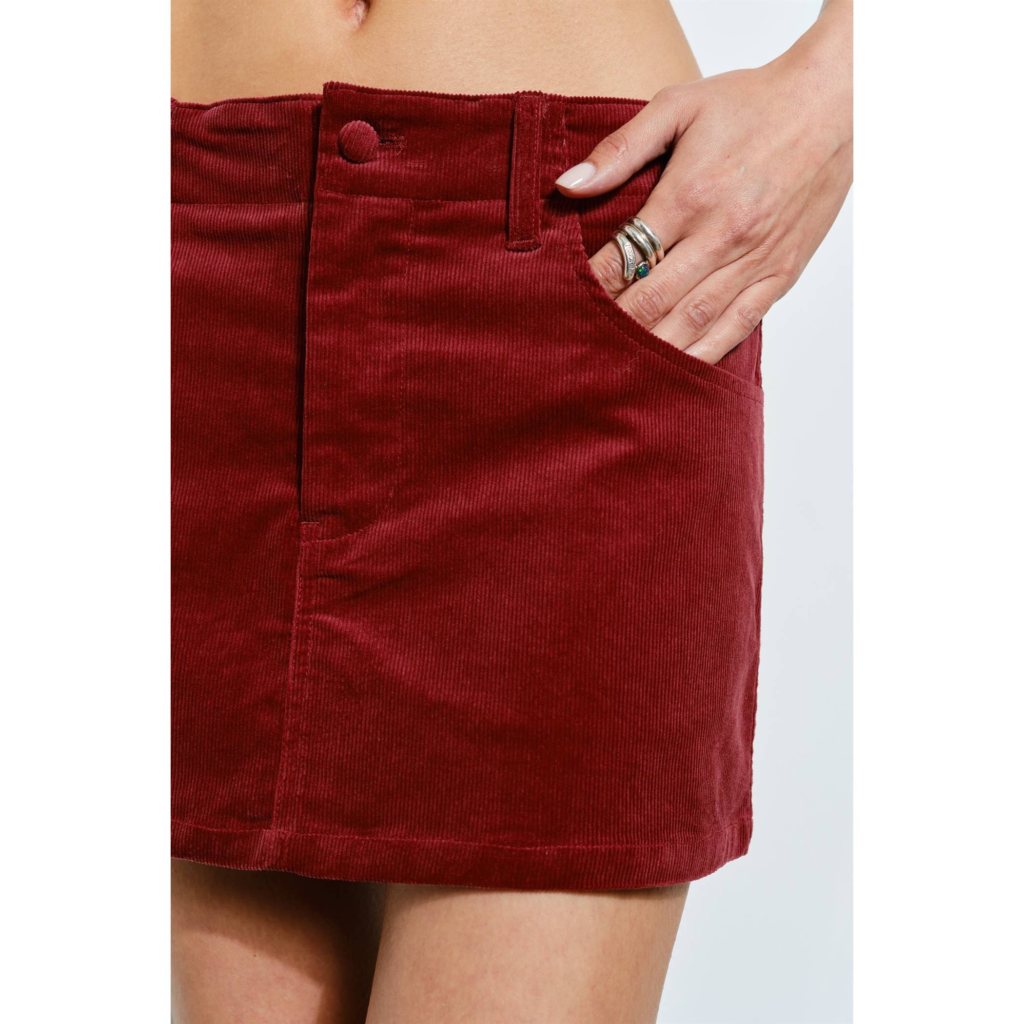 Annika Corduroy Mini Skort