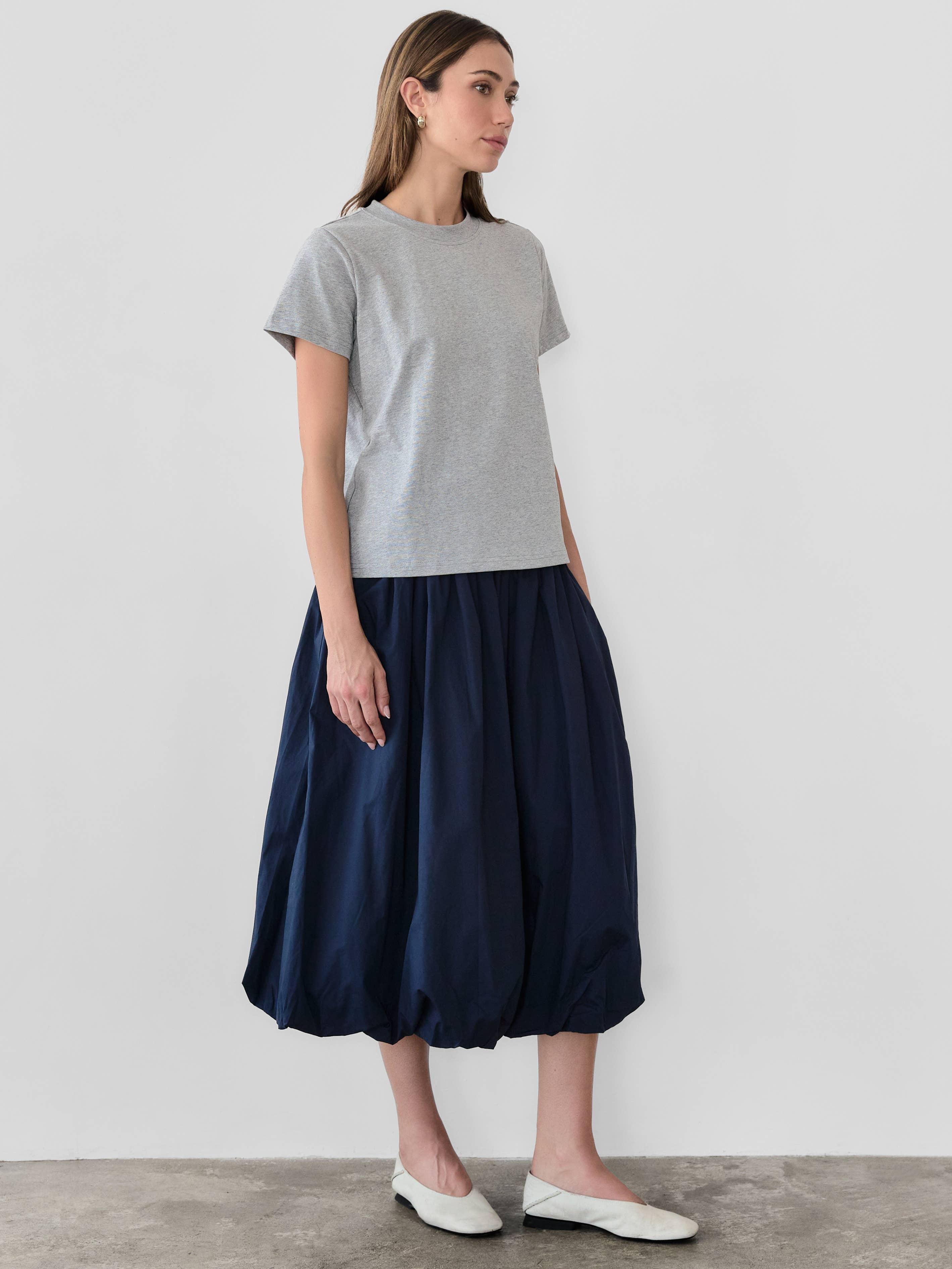 The Lanie Long Top | Casual Comfort Staple Tee