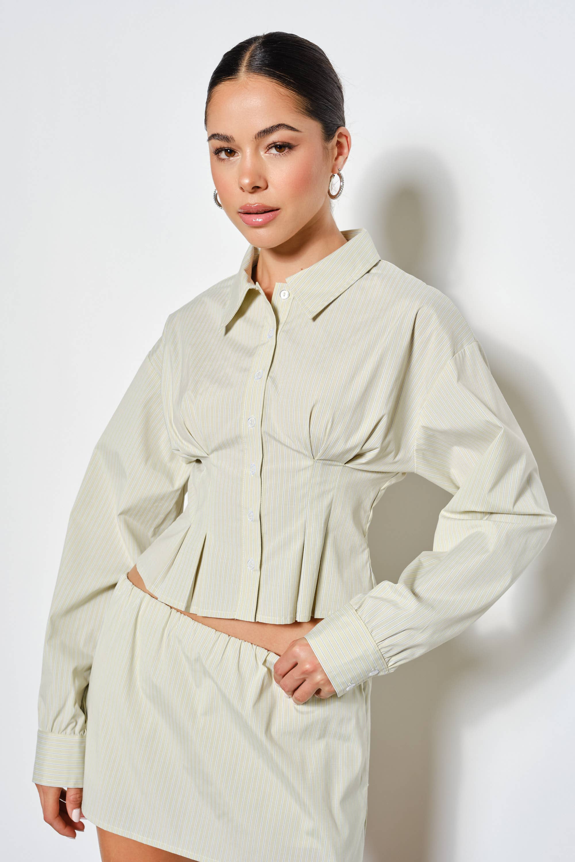 CHEYENNE PLEATED SHIRT