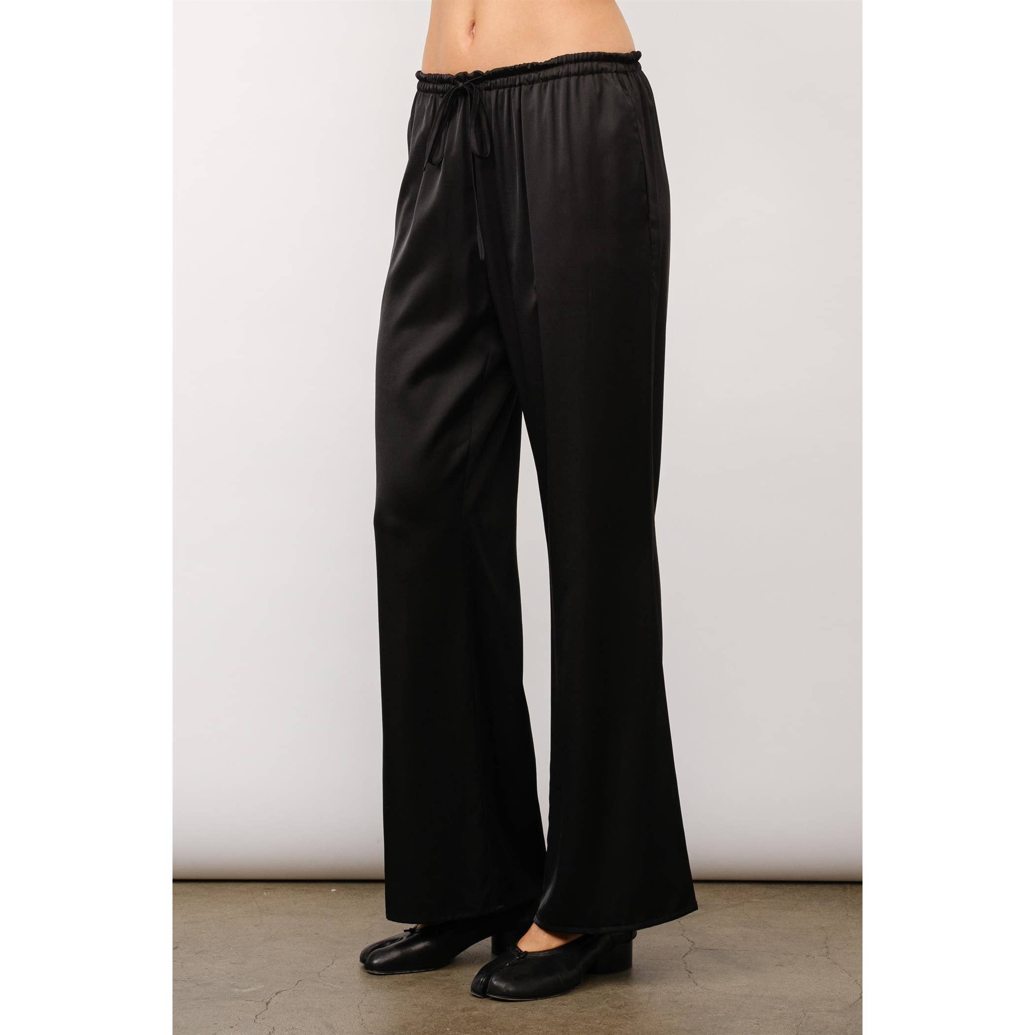 Cordelia Satin Drawstring Lounge Pants