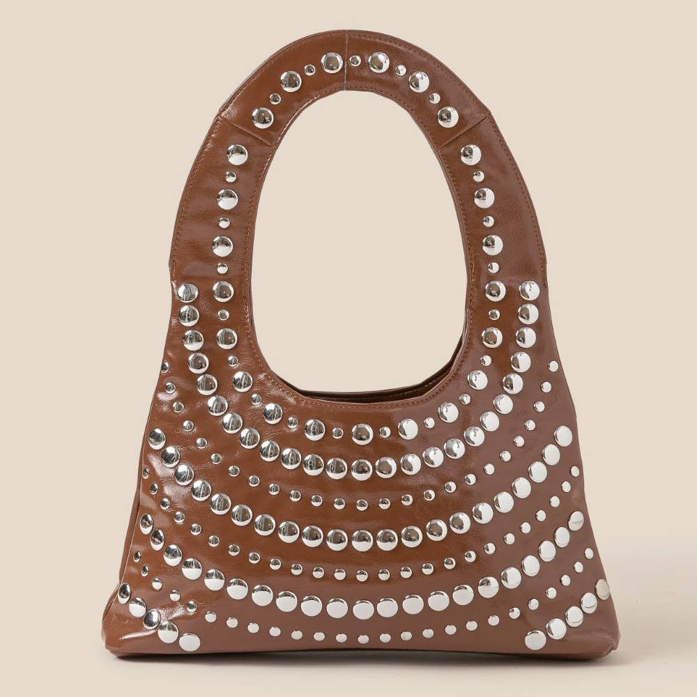 Multi Rivet Shoulder Bag