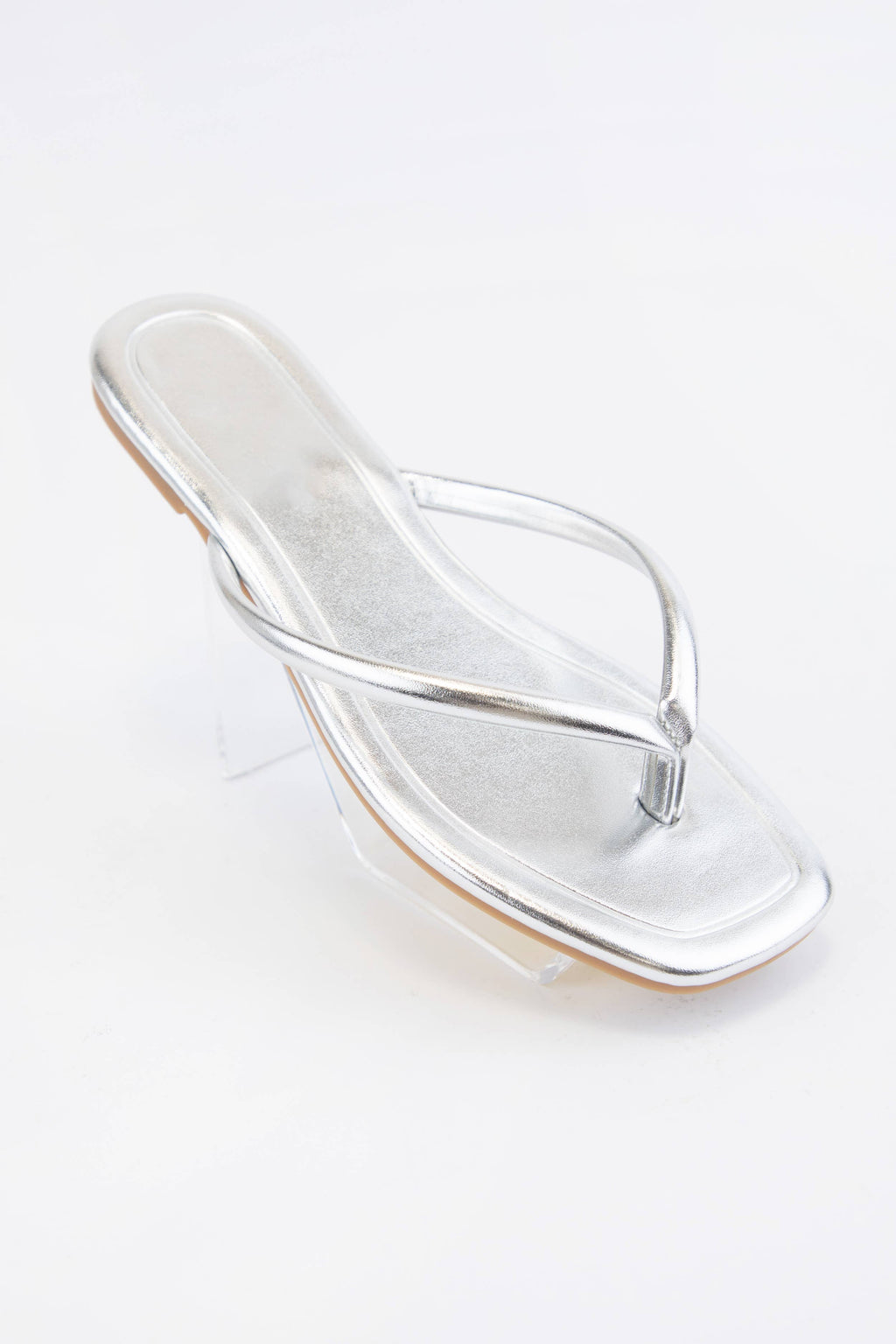 TALLULAH-1 SOLID COLOR SQUARE-TOE THONG SANDAL