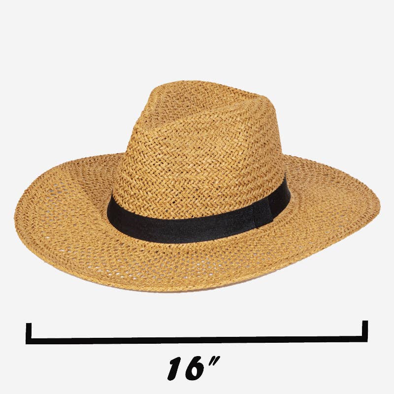 Basket Weave Fashion Straw Hat