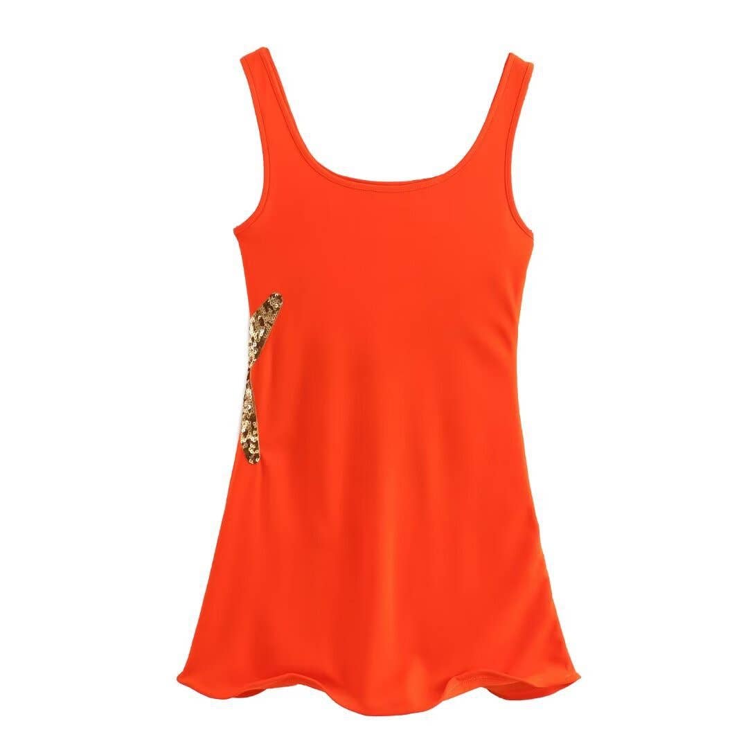 Sequin star mini dress