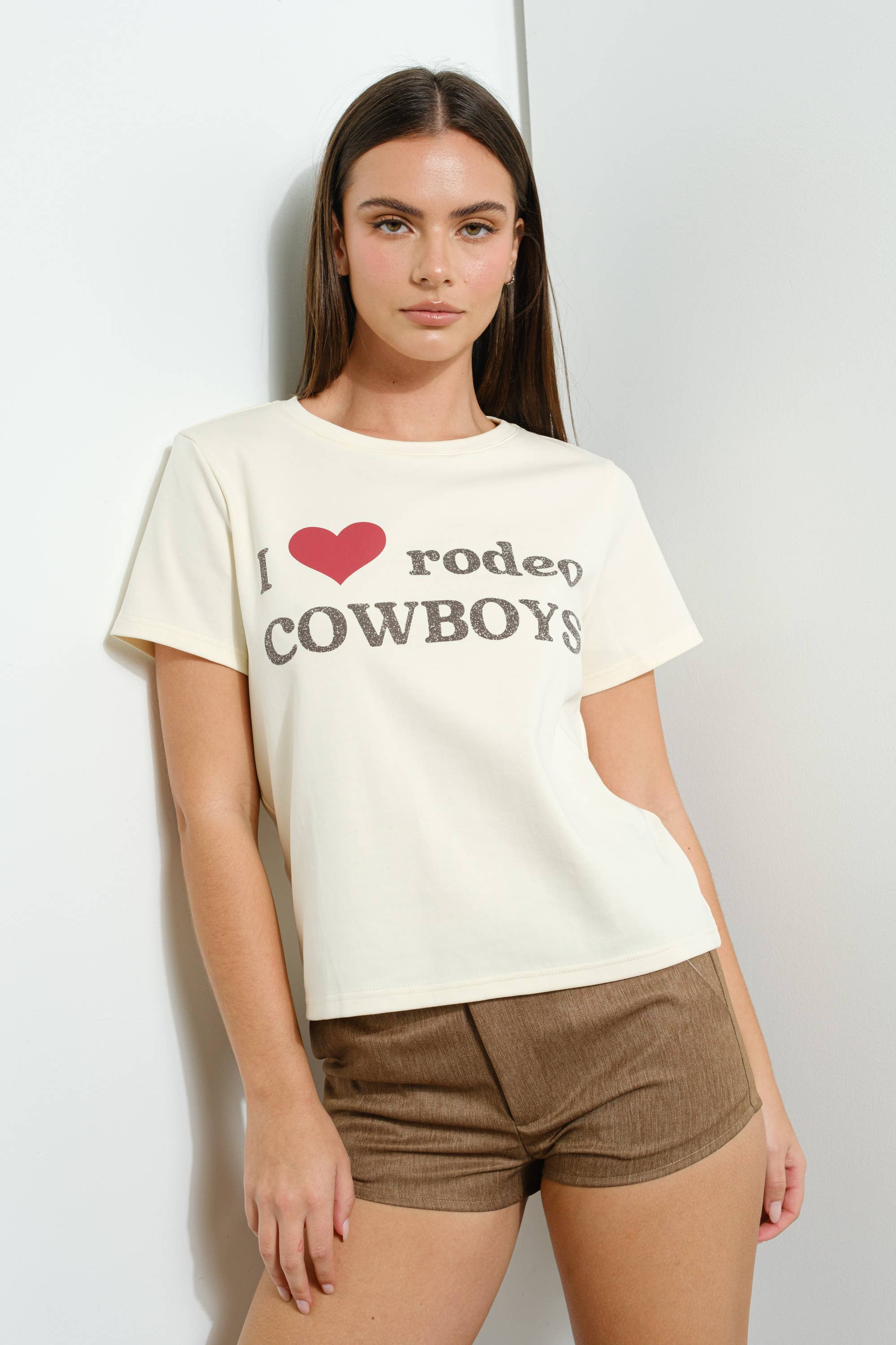 OVERSIZED HEART COWBOY TEE
