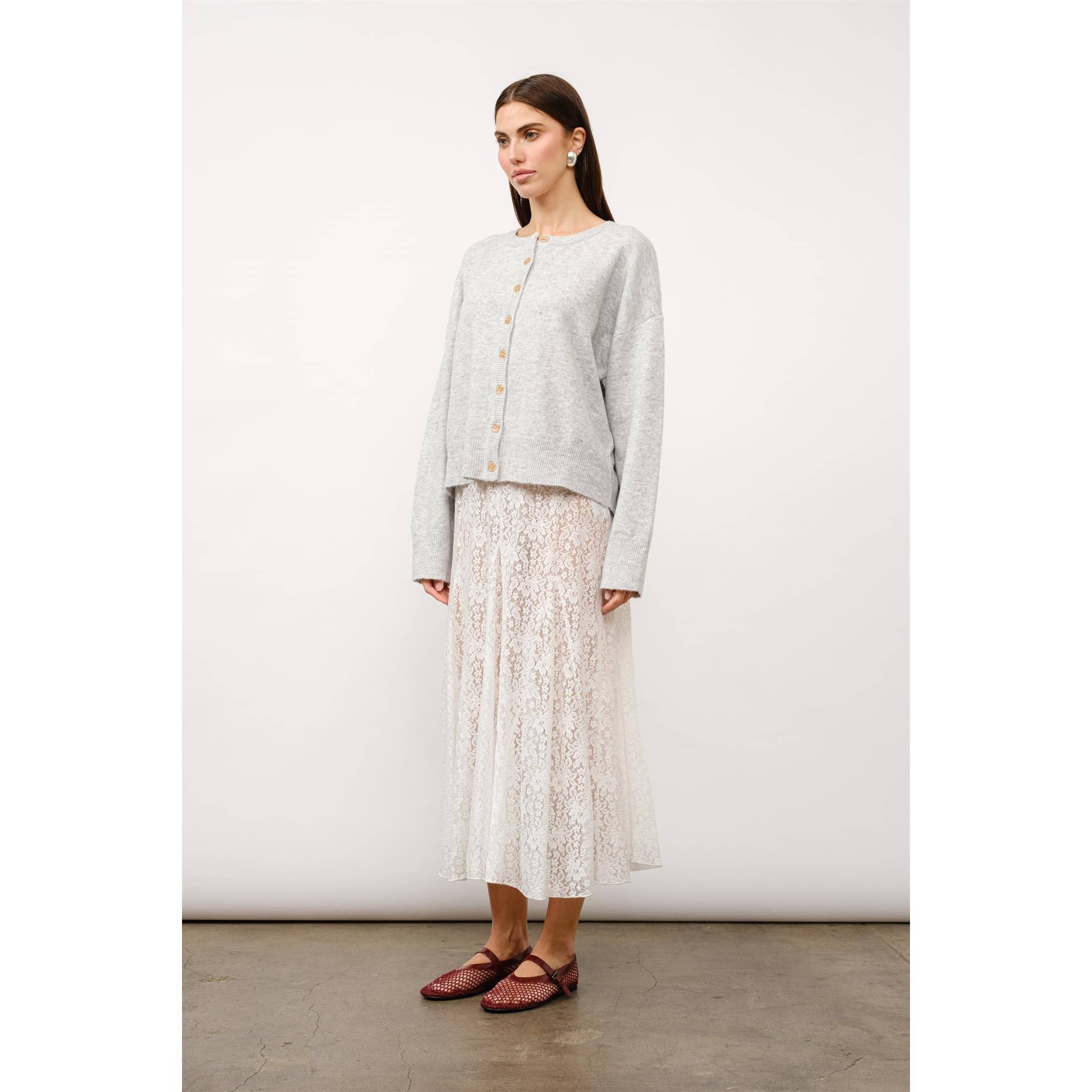 Merit Everyday Cardigan in Heather Grey