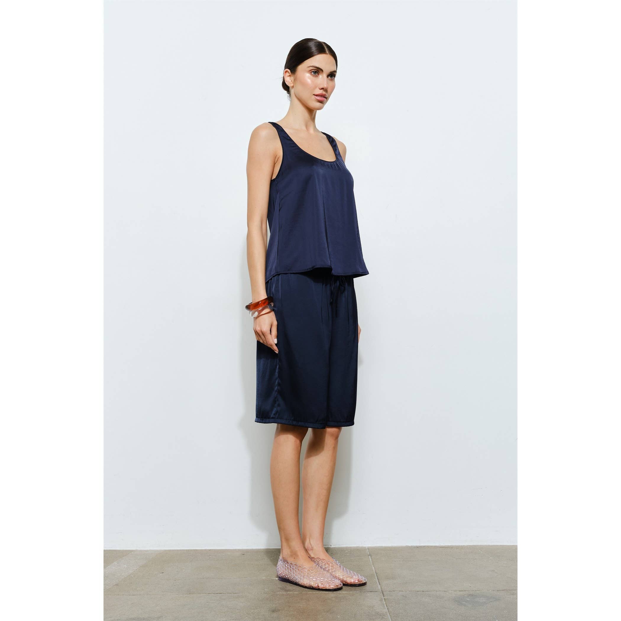Cordova Satin Scoop Neck Tank