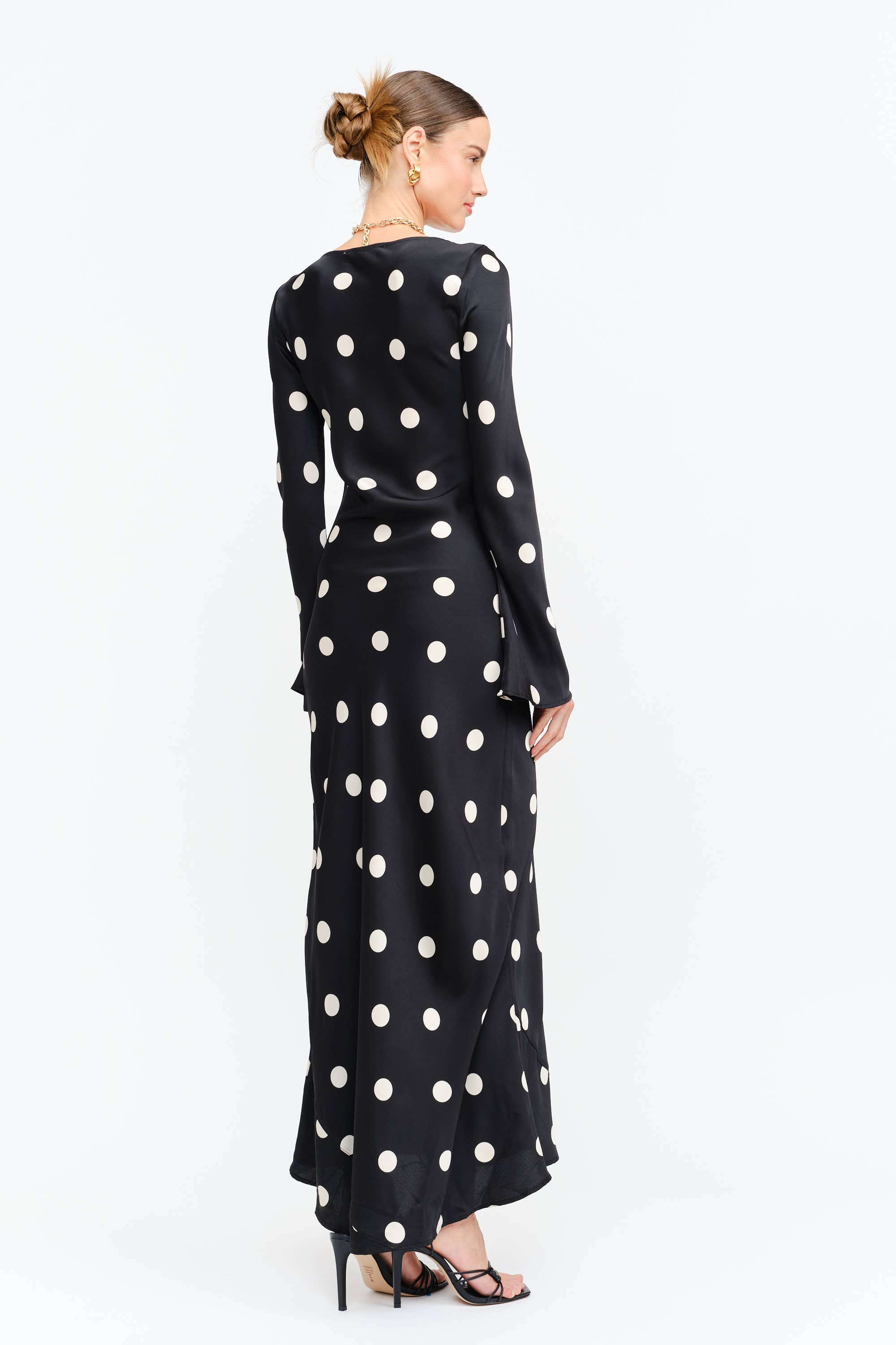 Georgie Polka Dot Black Dress