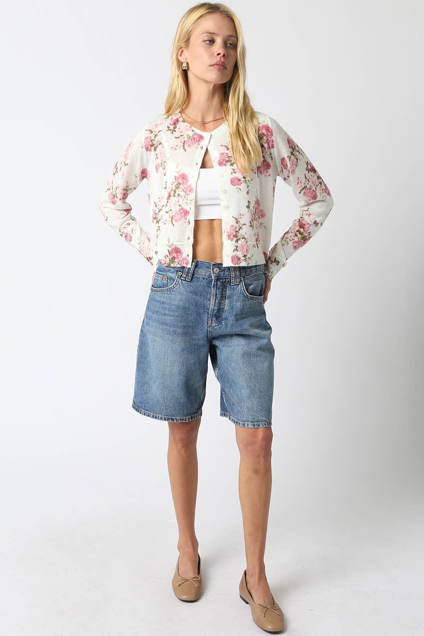 Nola Floral Knit Cardigan
