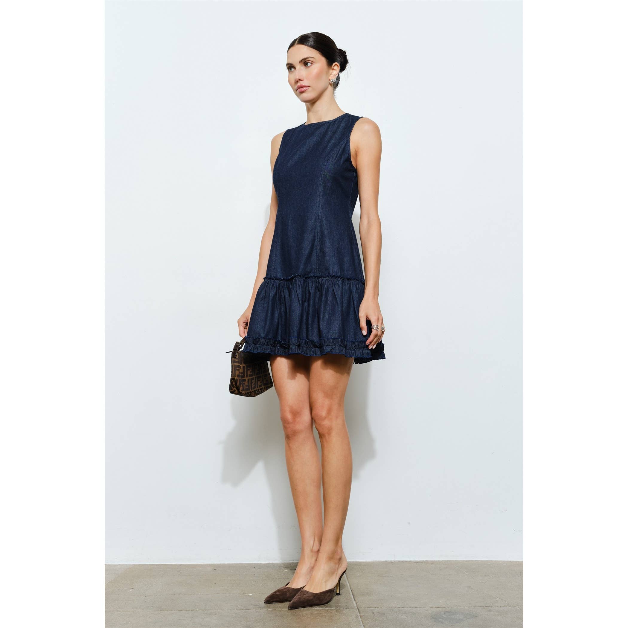 Wren Sleeveless Denim Mini